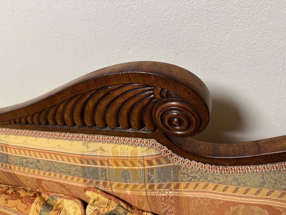 Antique Regency Mahogany Three Seater Sofa photo vintage