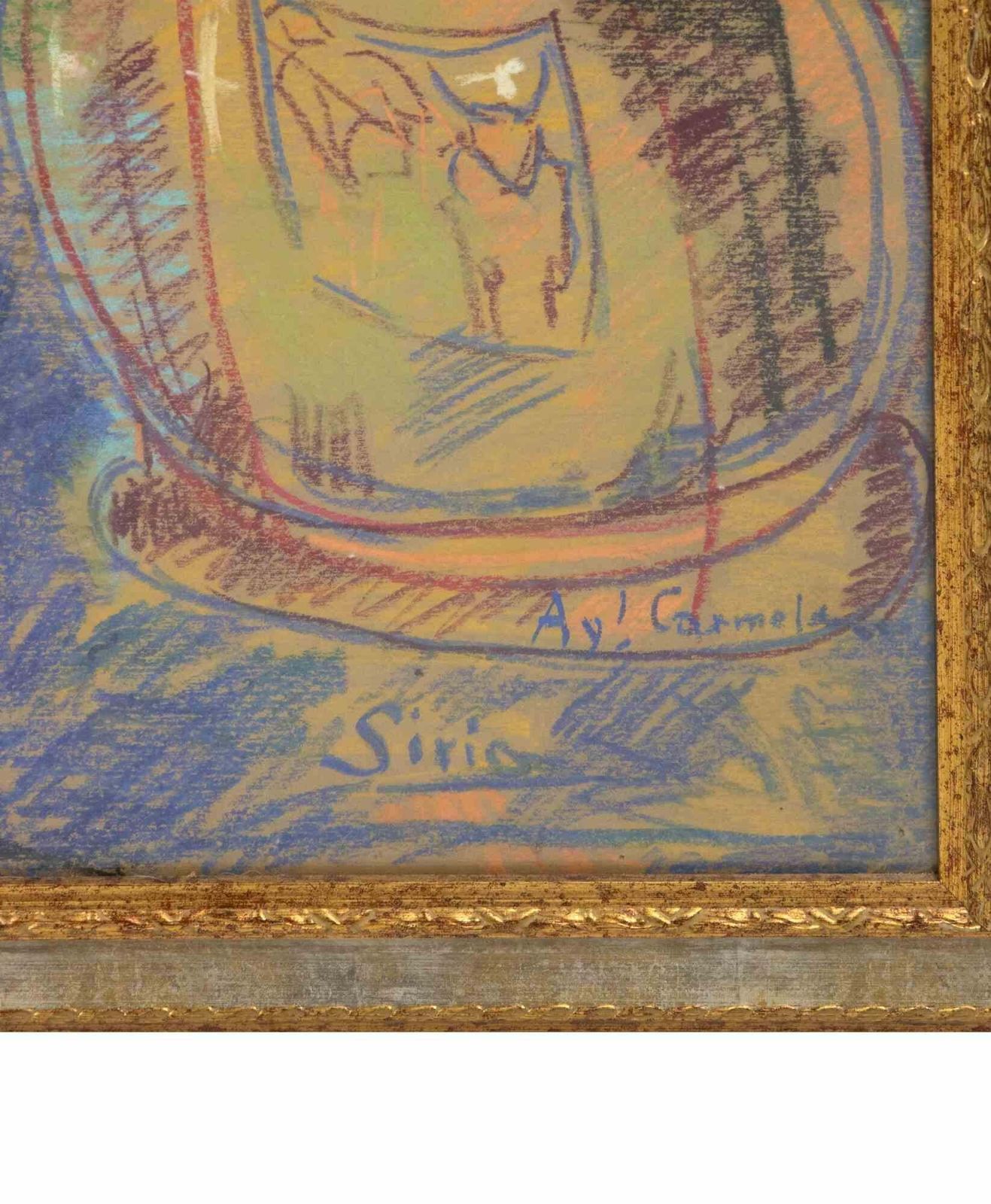 Sirio Pellegrininude Under The Tree   Drawing By Sirio Pellegrini   1960s1960s photo for sale