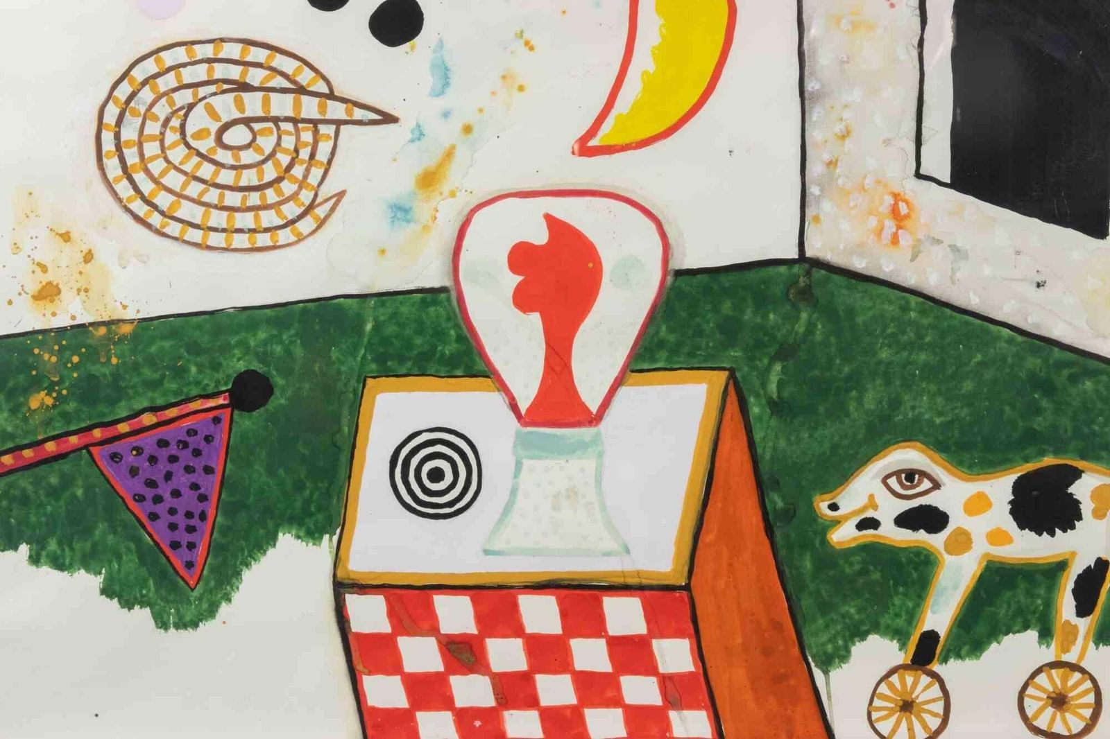 Alan Daviemagic Camp N. 16   Mixed Media By Alan Davie   19721972 photo furniture