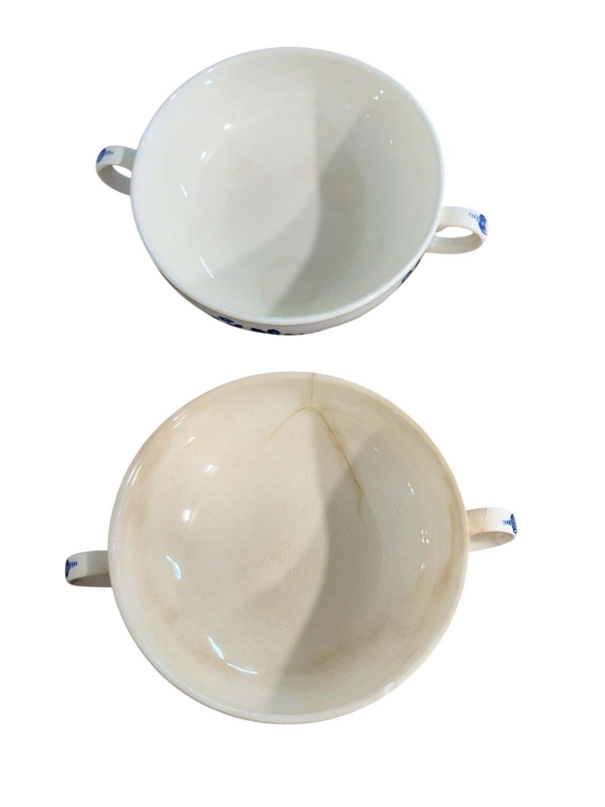 photo for sale Villeroy & Boch Blue And White Faience Dinnerware Service, 29 Pieces