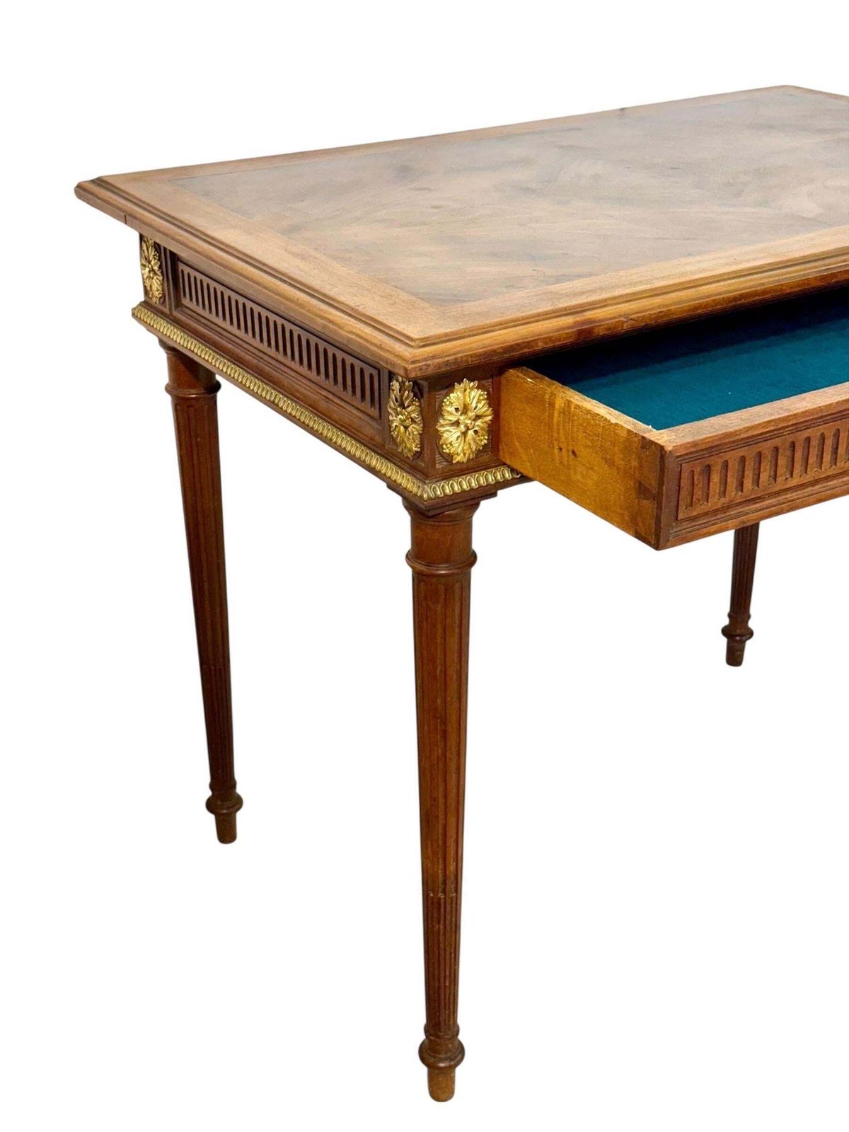 Louis XVI Style Writing Table With Gilt Bronze Mounts, 19th Century photo buy