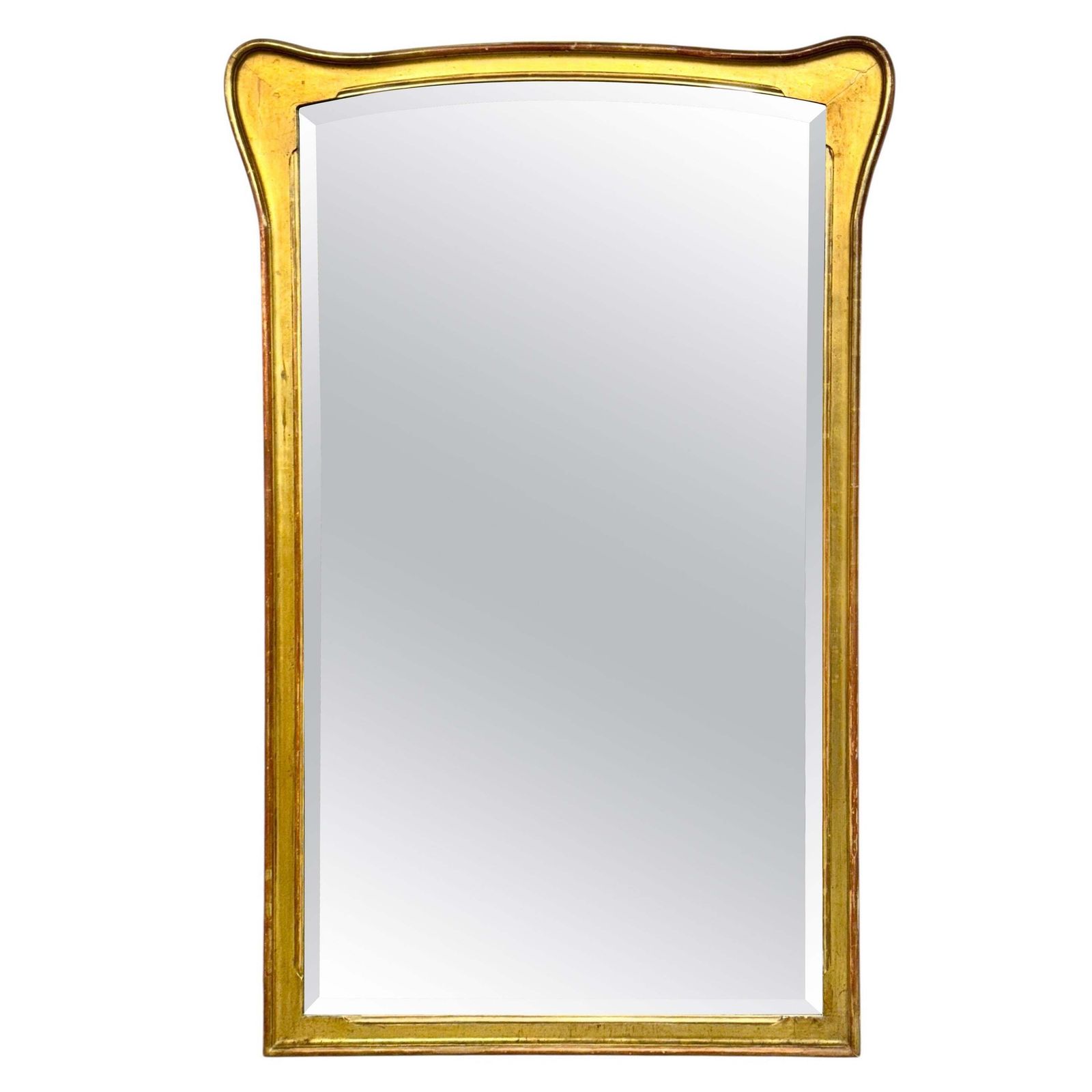 Late 19th Century Giltwood Mirror With Beveled Mercury Glass