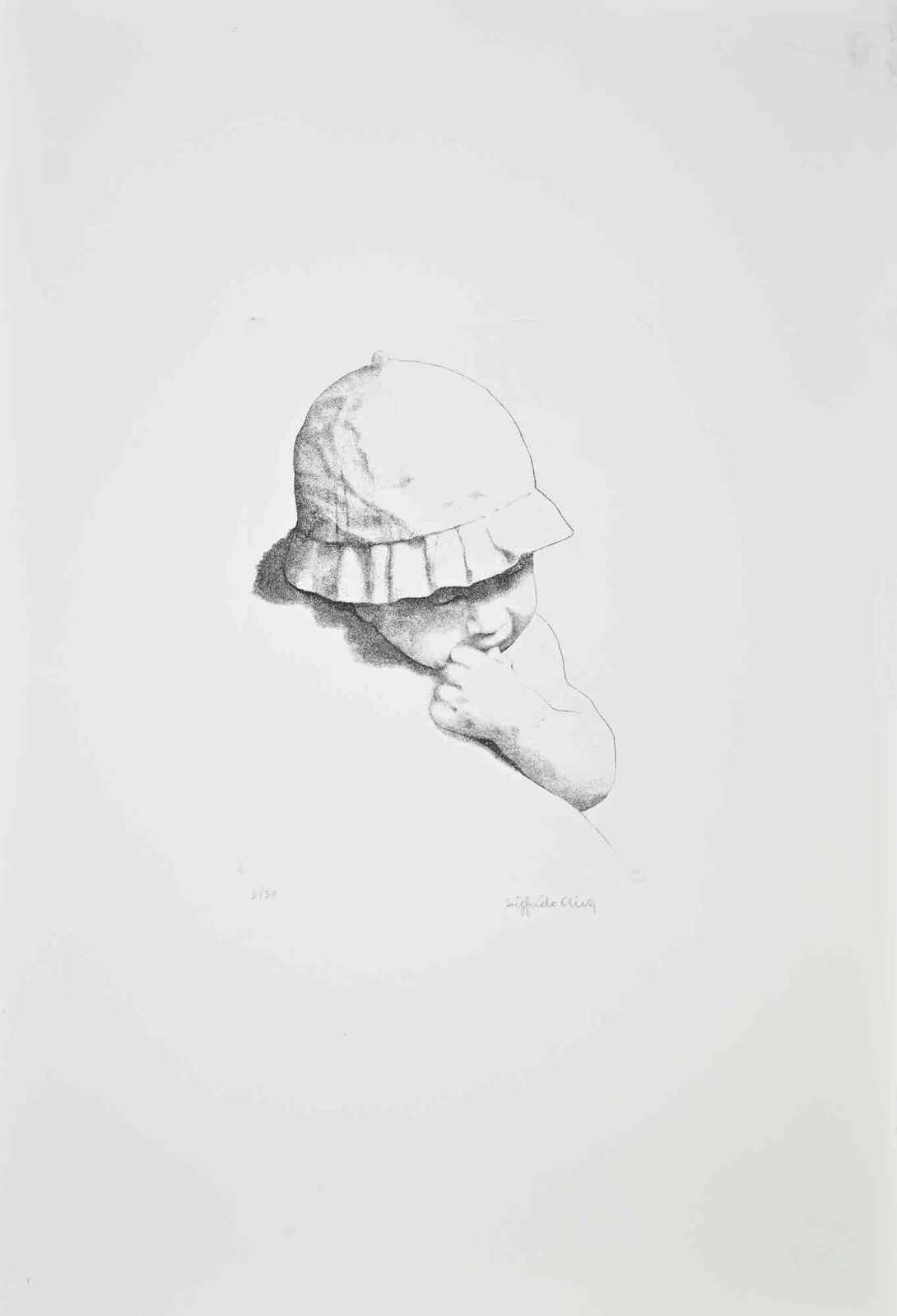 Sigfrido Olivachild   Etching By Sigfrido Oliva   1990s1990s