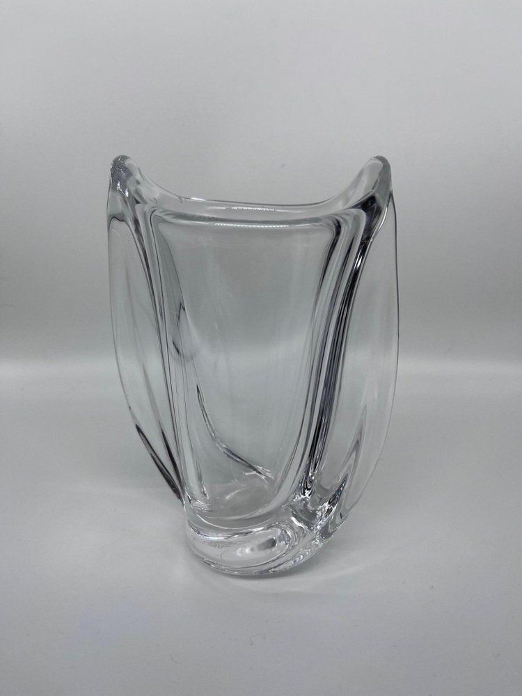 Vintage Crystal Vase From The Cristallerie Of Vannes, 1970s photo 143.0