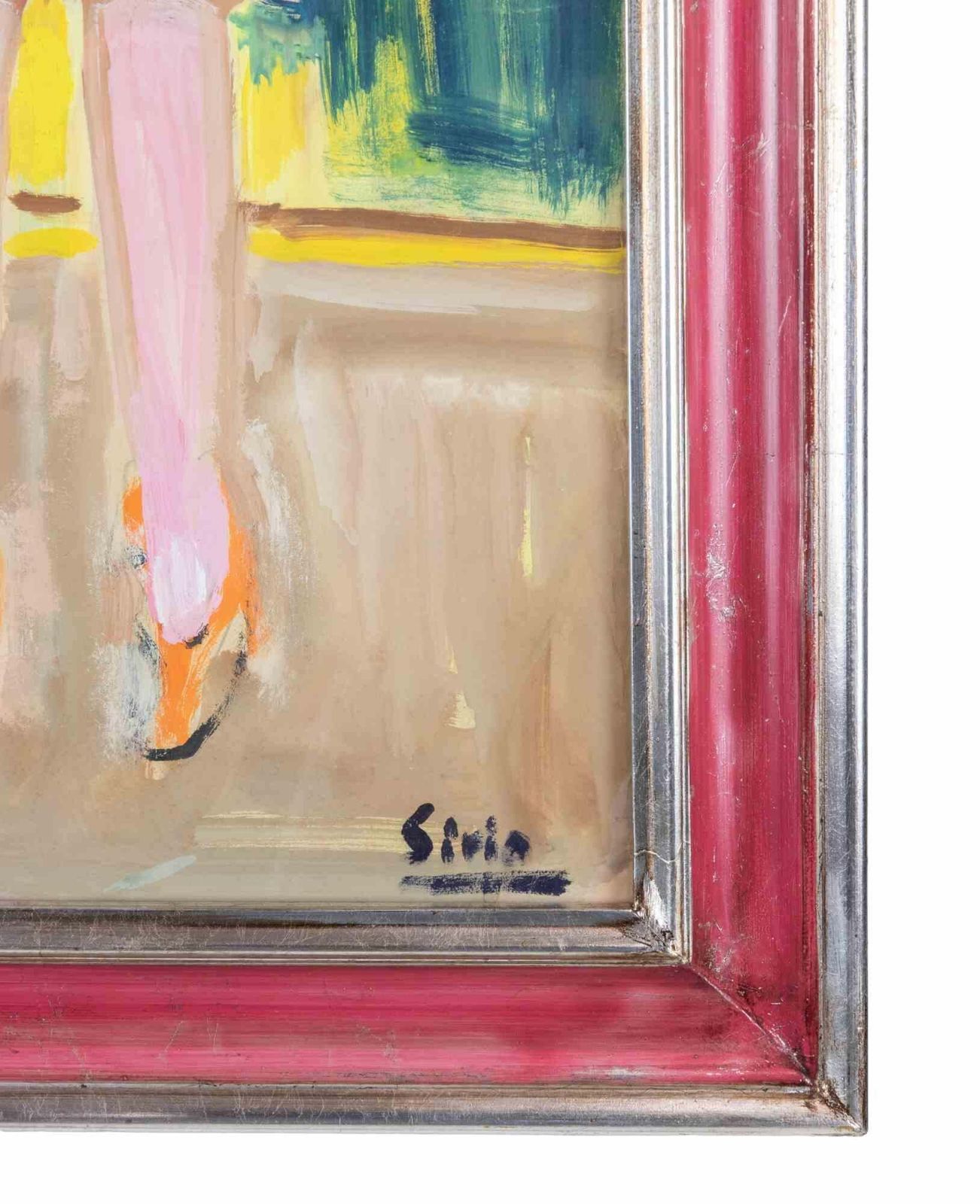 Sirio Pellegrinisisters   Oil Paint By Sirio Pellegrini   1960s1960s photo for sale