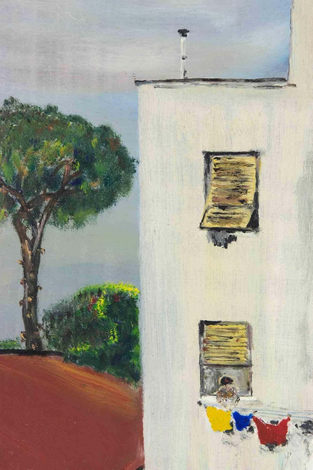 Sirio Pellegriniview Of Collina Volpi   Paint By Sirio Pellegrini   19661966