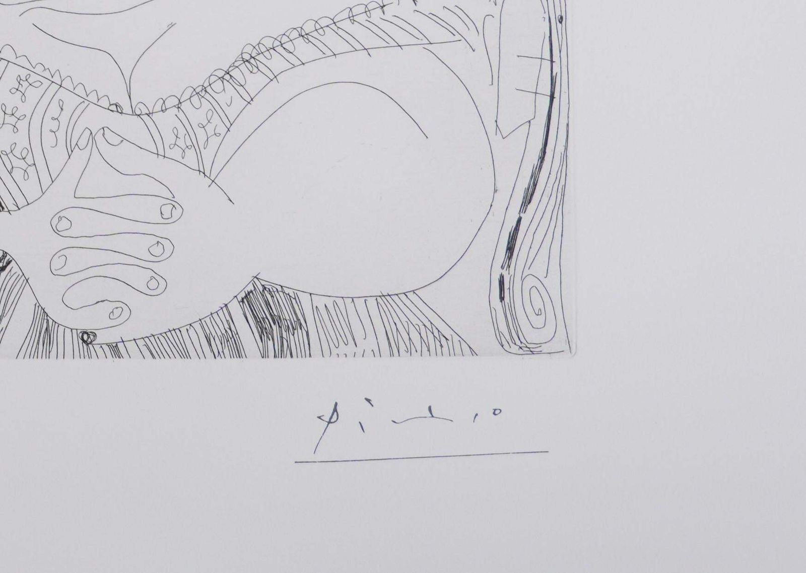 Pablo Picassothe 156, The Ladies Are Gossiping...   Original Etching, Signed (Baer #1992)1978 photo furniture