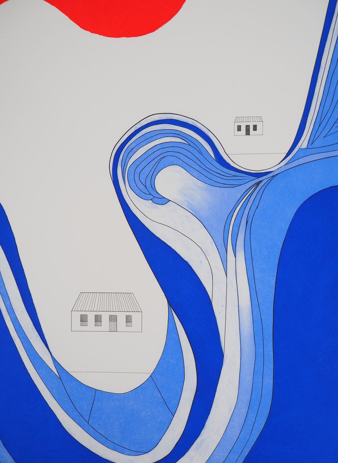 Louise Bourgeoislandscape With A Mountain Lake   Original Etching With Aquatint photo 520.0