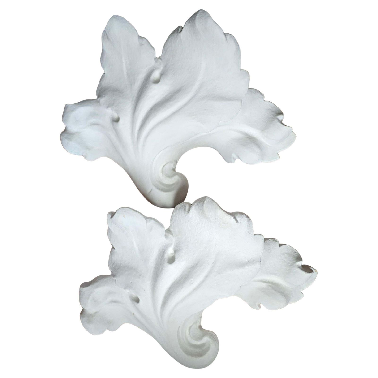 Pair Of Large Acanthus Architectural Wall Lights, France Circa 1900