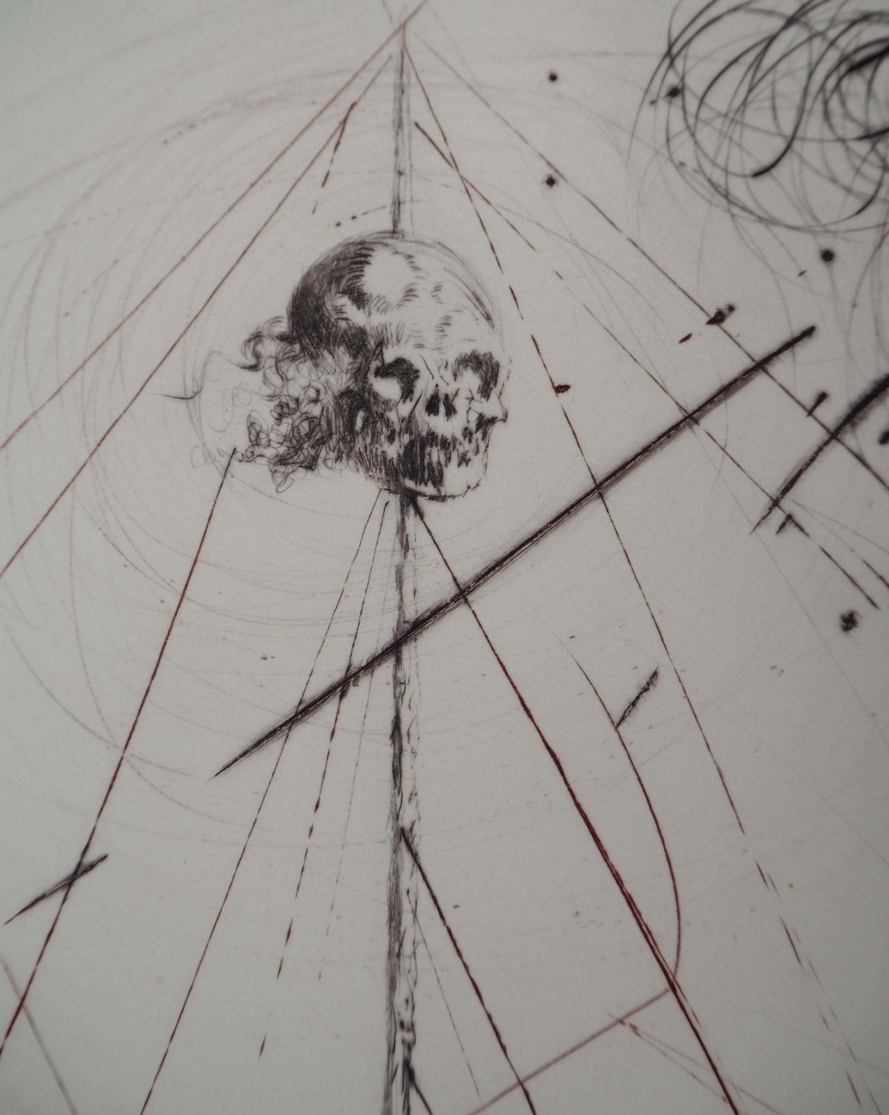 Salvador Dalí­Surrealist Boat (Vaisseau Fantome)   Original Handsigned Etching   (Field #69 7)1969 photo Art