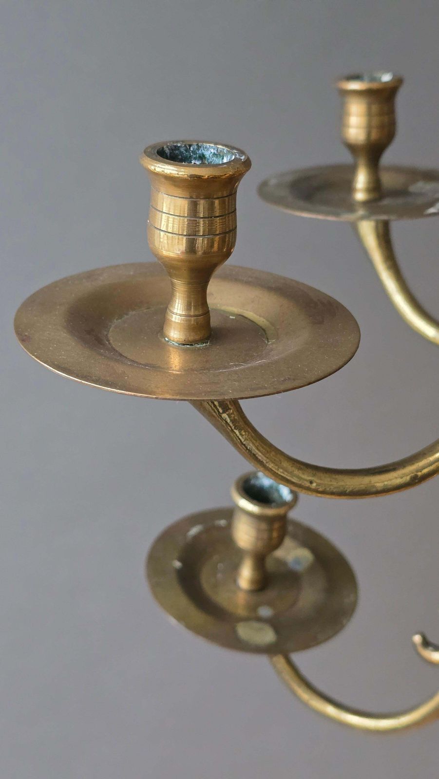 Dutch Baroque Revival 19th Century Solid Cast Brass Chandelier With 12 Candle photo buy