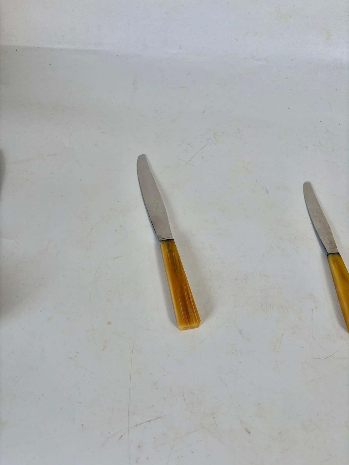 Set Of 21 Bakelite And Stainless Steel Knives, France, 1970 photo for sale