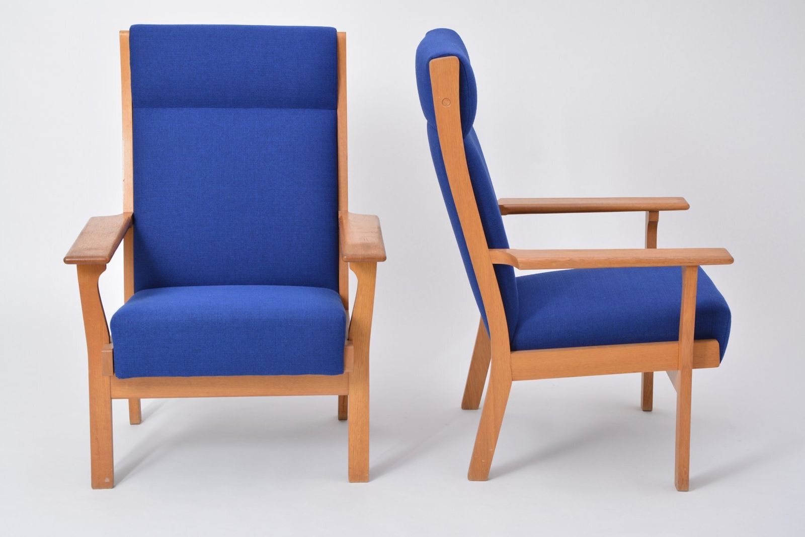 Danish Oak Armchairs By Hans J. Wegner For Getama, 1970s photo Furniture