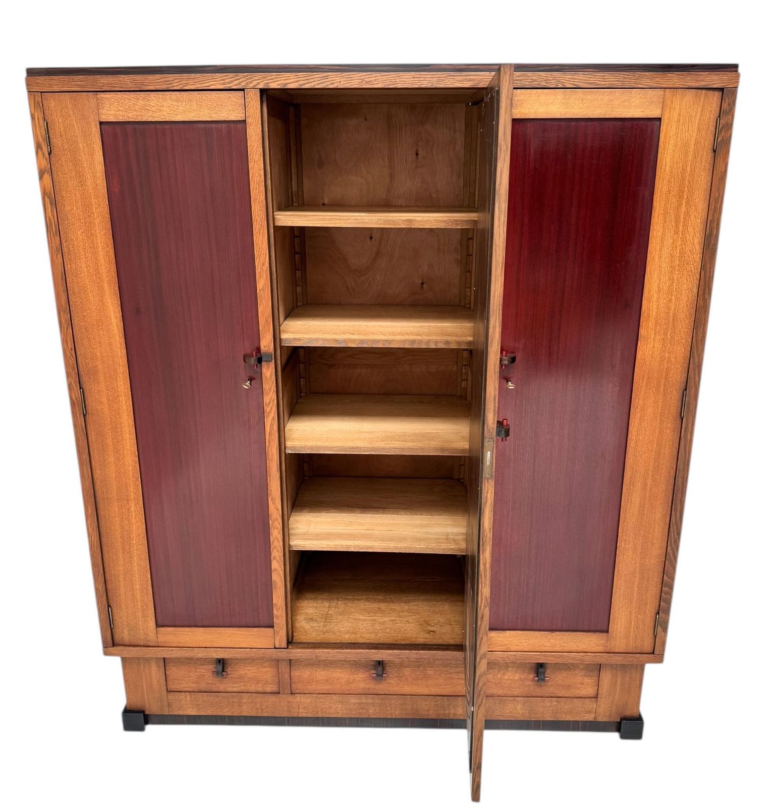 Art Deco Modernist Armoire Or Wardrobe By J.J. Zijfers Amsterdam, 1920s photo Furniture