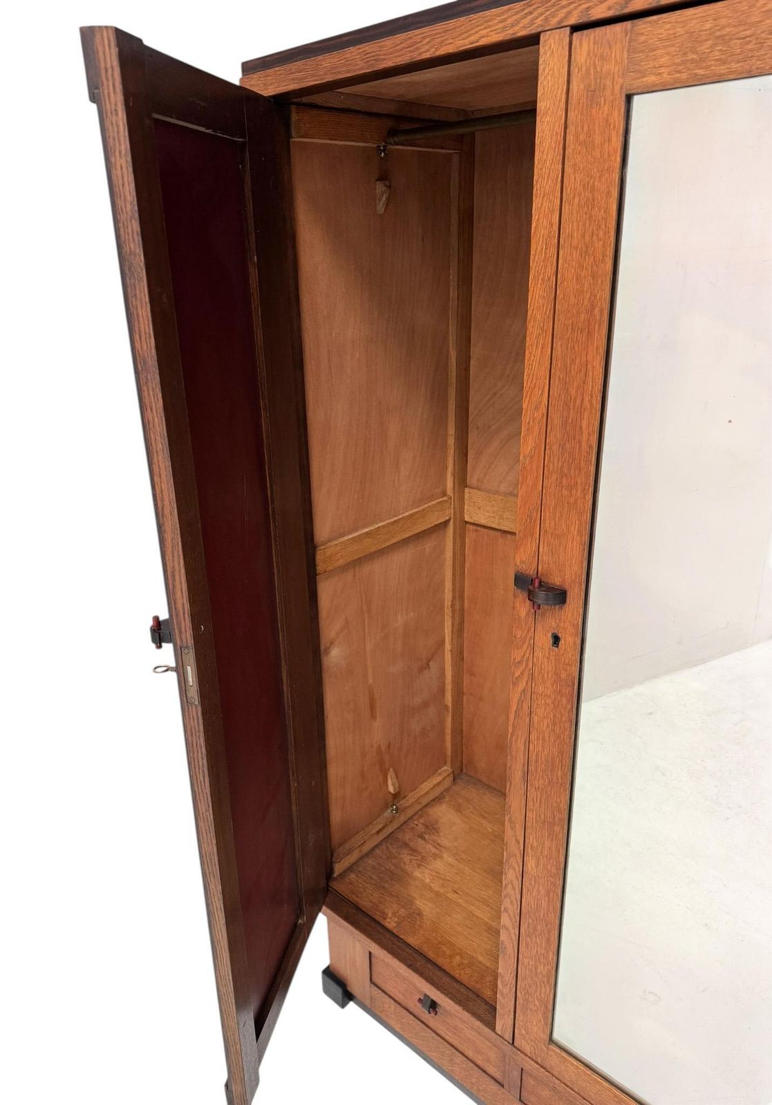 Art Deco Modernist Armoire Or Wardrobe By J.J. Zijfers Amsterdam, 1920s photo vinterior