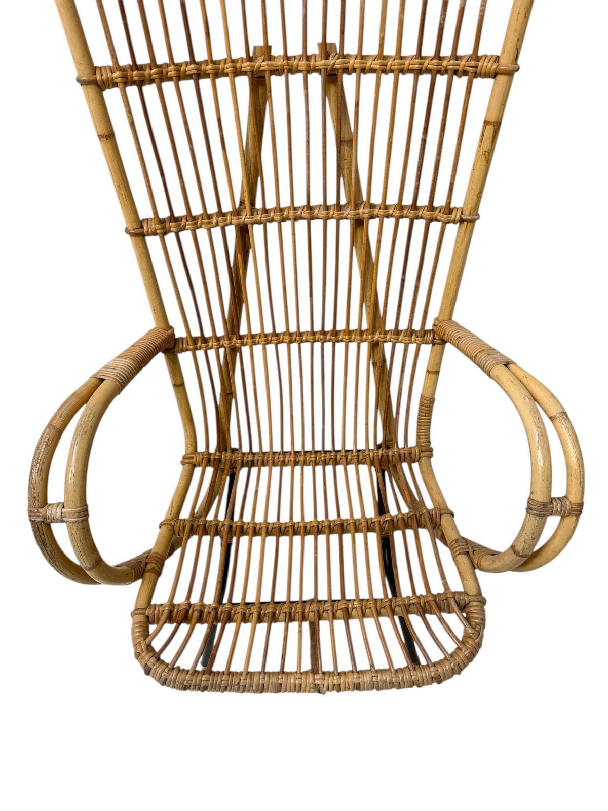 Mid Century Modern Italian High Back Armchair, 1960s photo for sale