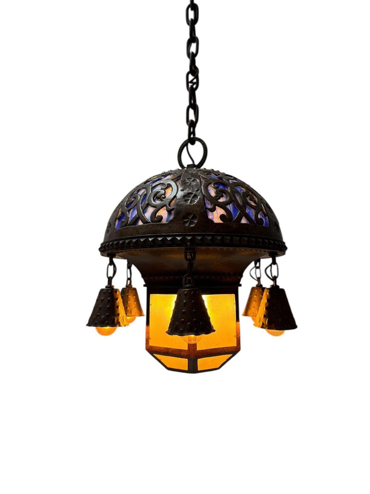 photo vinterior Vienna Secession Art Nouveau Chandelier Austria, 1900s