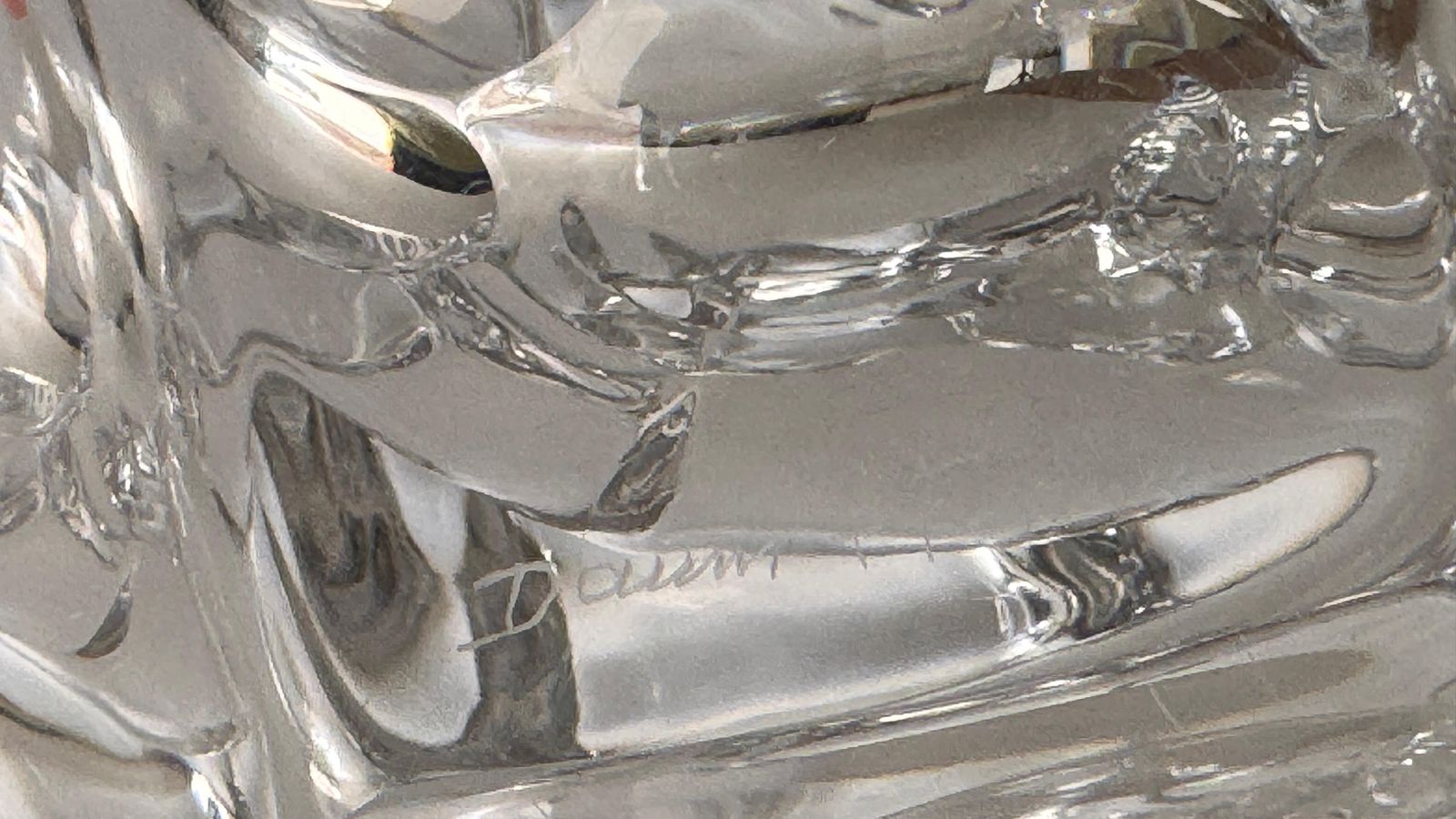 Large Crystal Ashtray By Daum – France, 1960s – Heavy Collector’s Piece photo vinterior