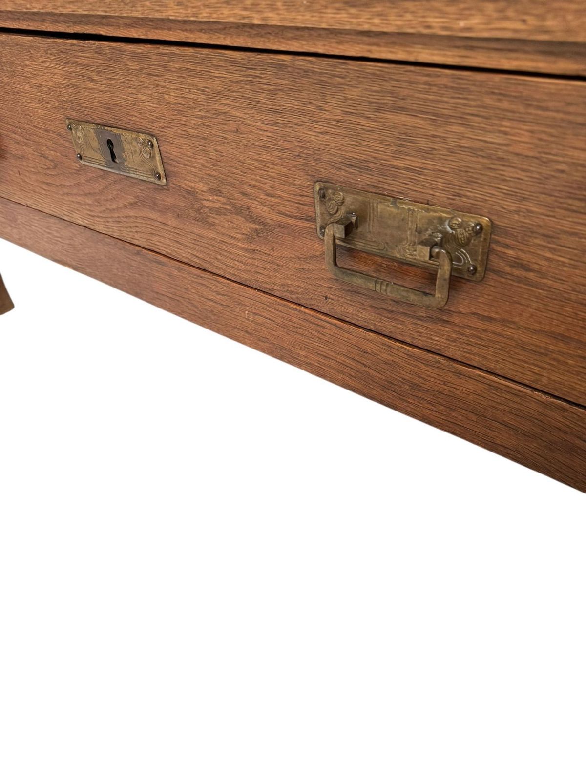 photo furniture Oak Art Nouveau Armoire Or Wardrobe, 1900s