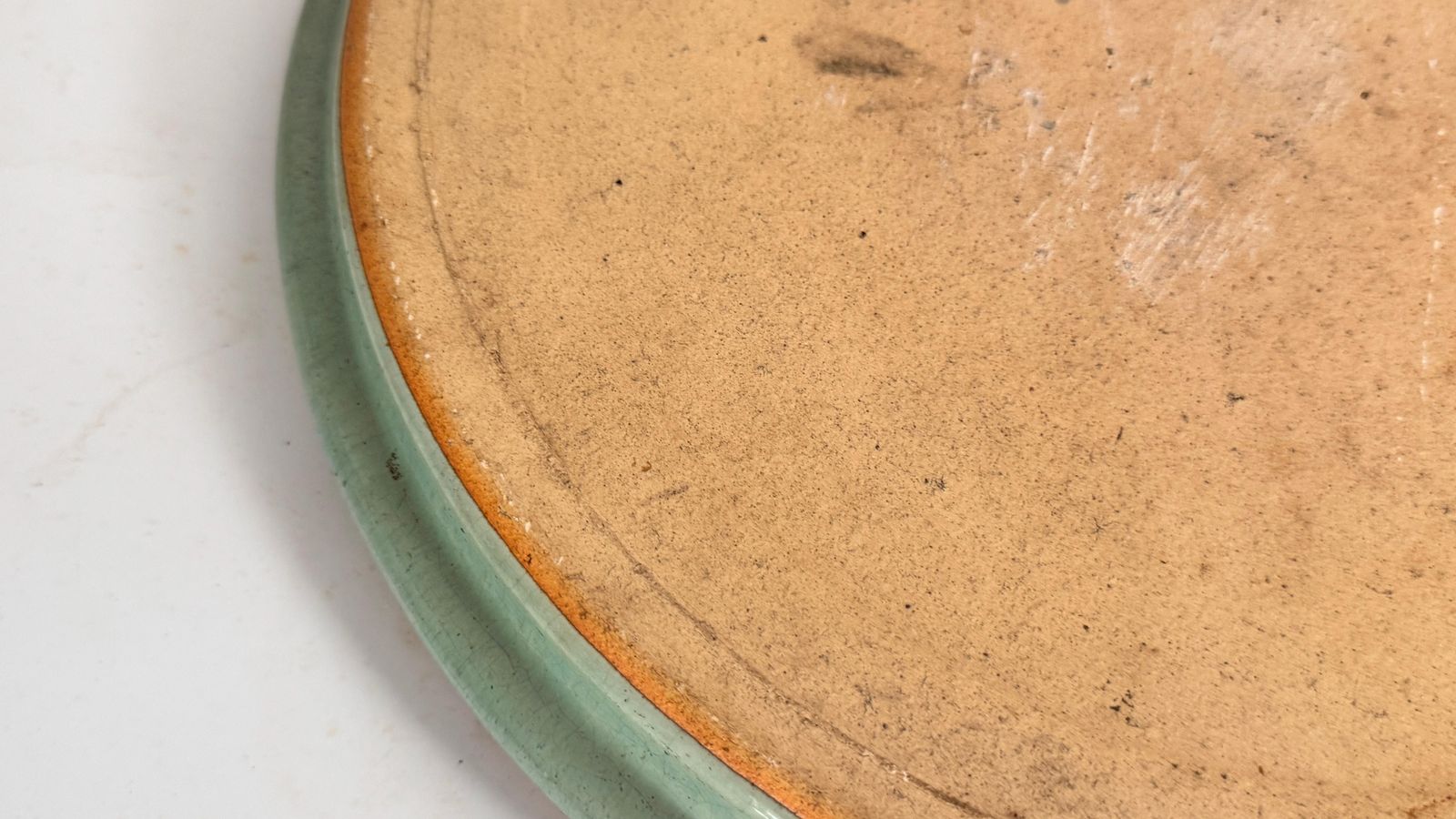 photo buy Heavy Glazed Pottery Dish – France, 1970s – Blue Green Tones, Ibiza/Formentera