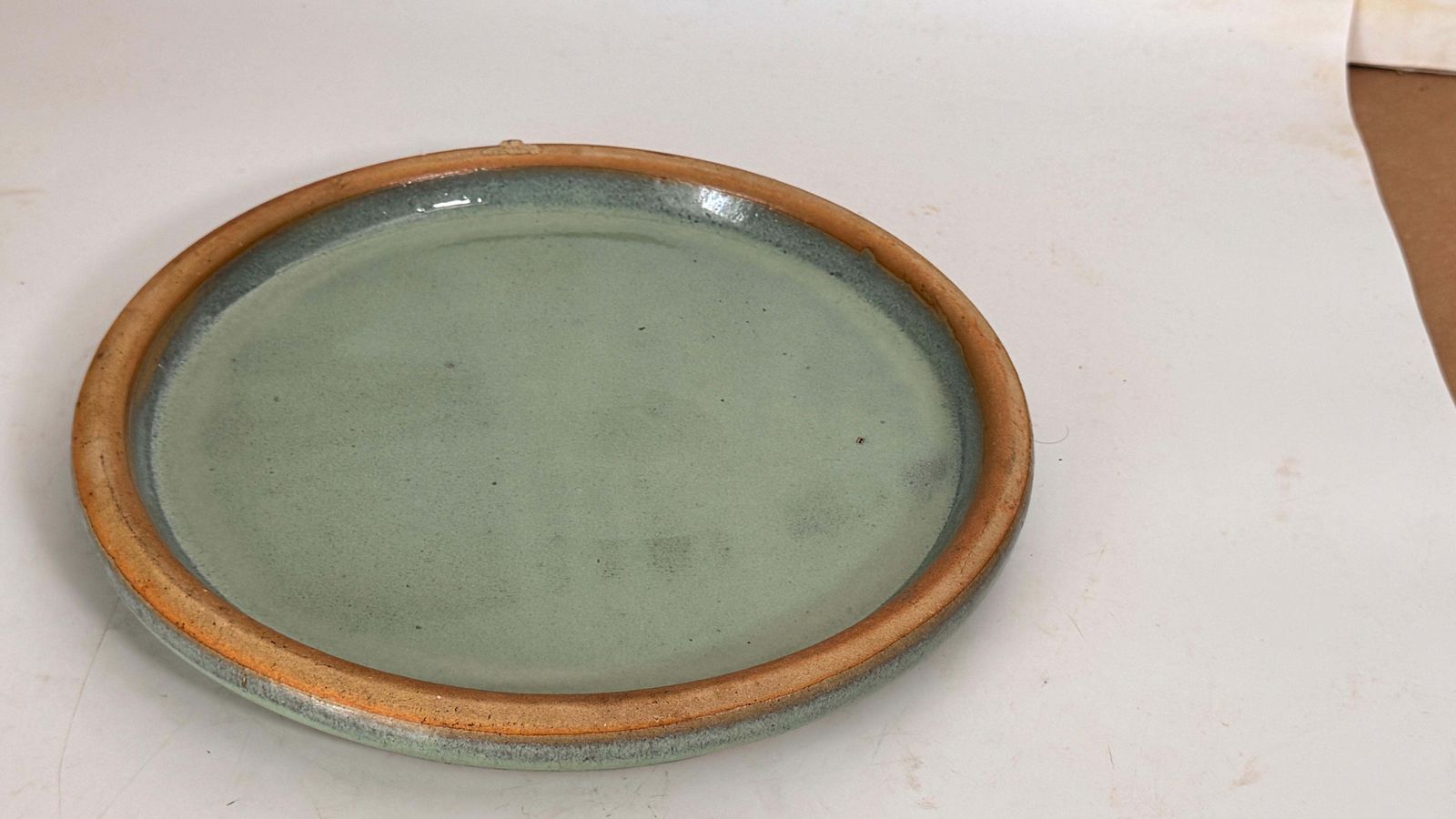 photo vintage Heavy Glazed Pottery Dish – France, 1970s – Blue Green Tones, Ibiza/Formentera