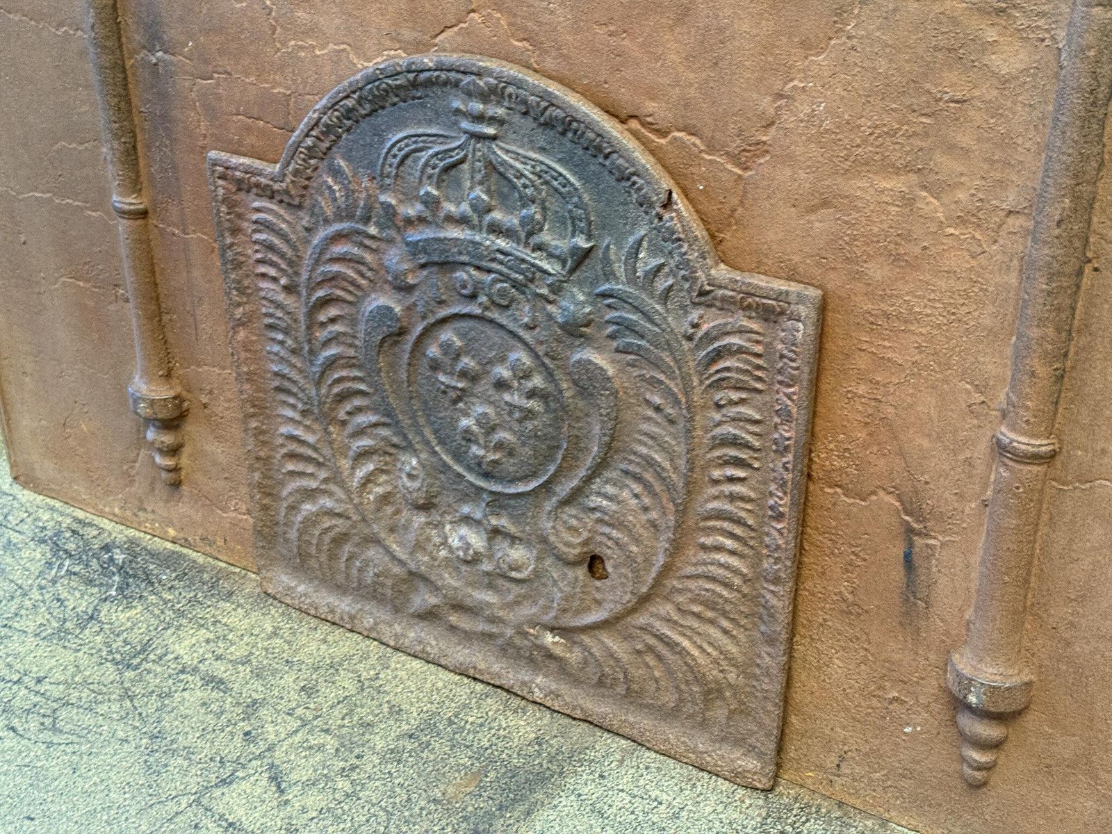 Antique French Louis XV Period 'Arms Of France' Fireback / Backsplash photo 420.0