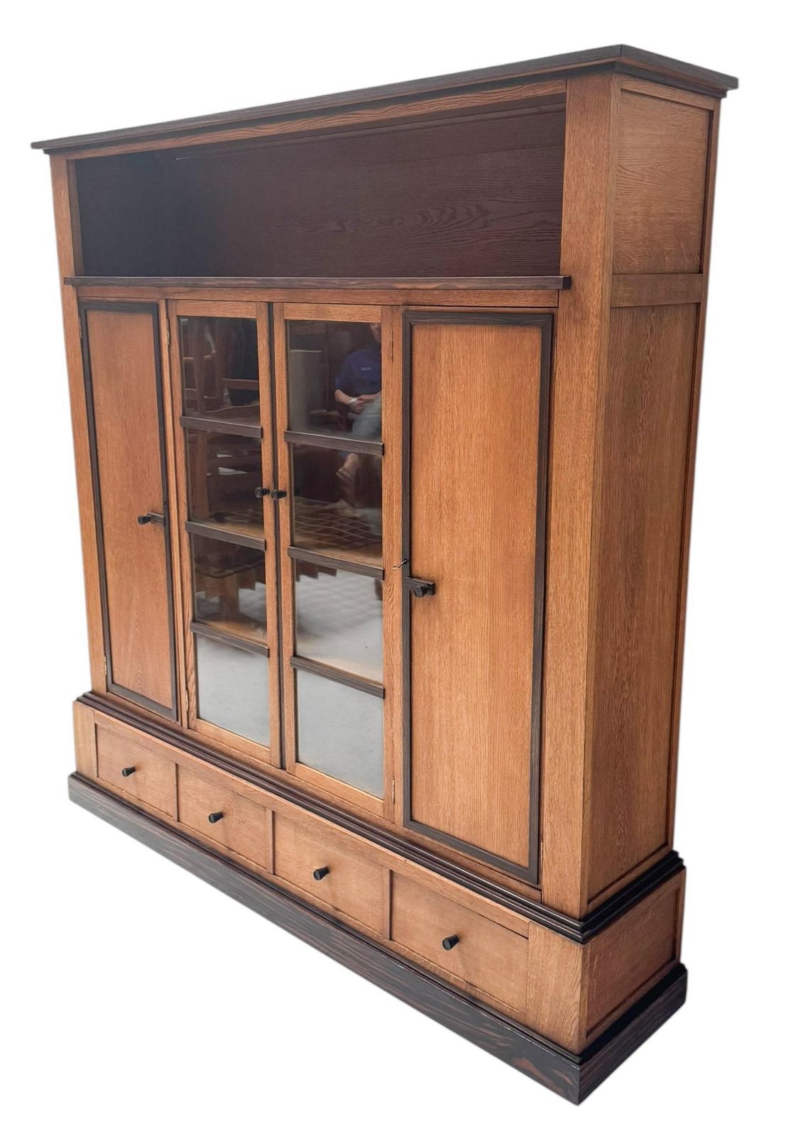 Art Deco Modernist Four Door Bookcase, 1920s photo 3978.0