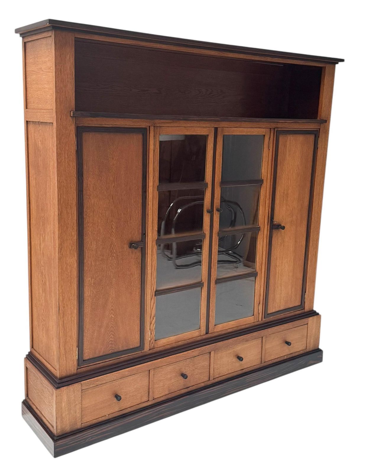 Art Deco Modernist Four Door Bookcase, 1920s photo buy