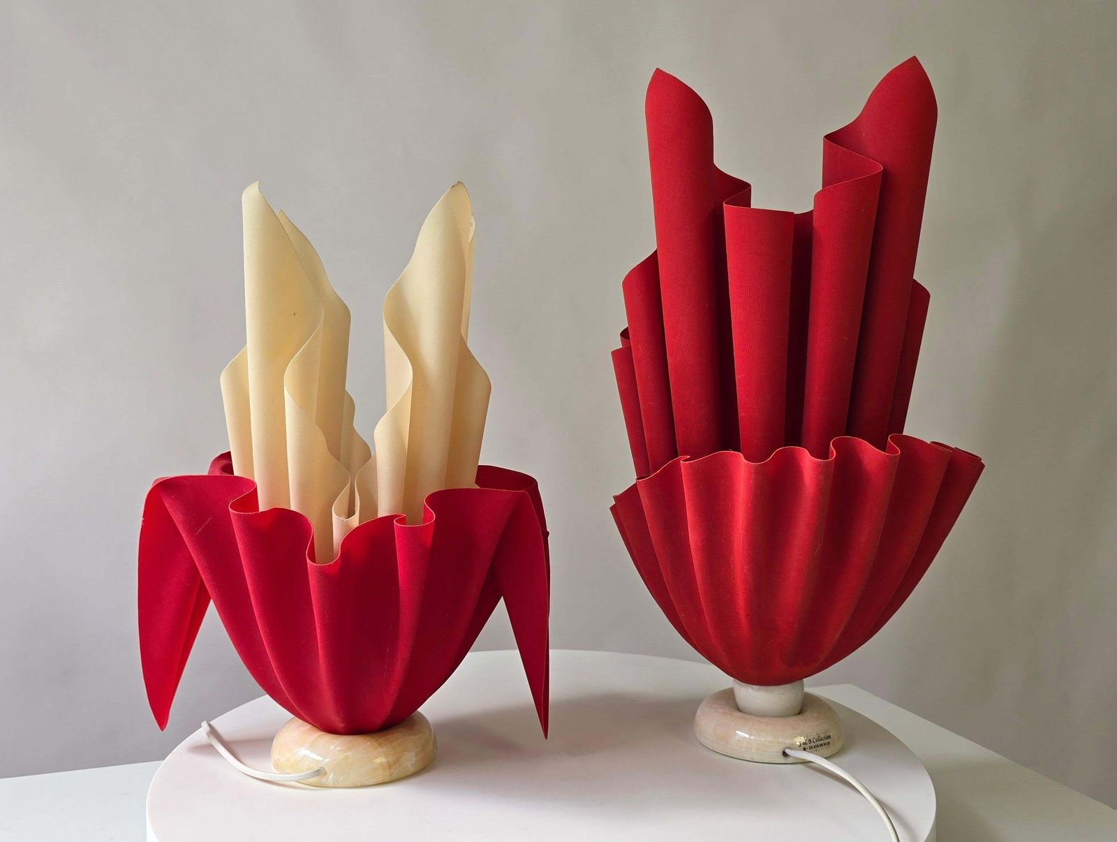 Pair Of Vintage “Kali” Table Lamps By Georgia Jacob, France, 1970s photo Lighting