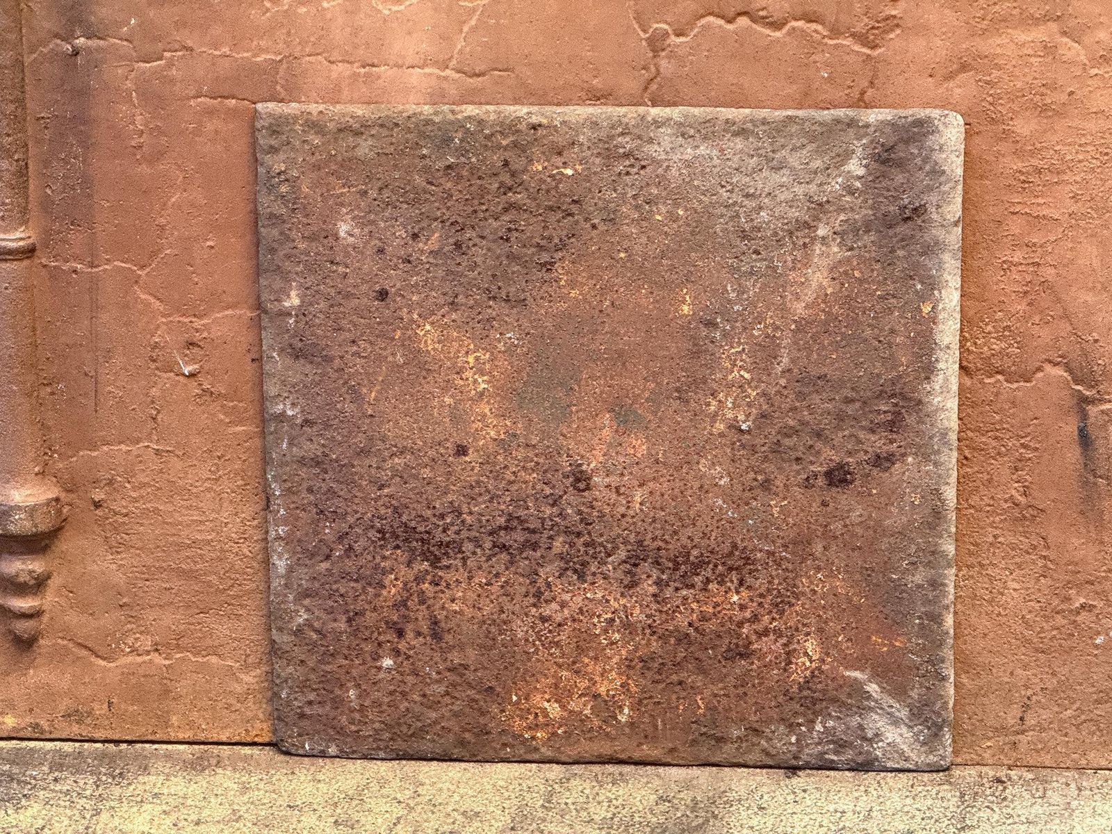 photo buy 19th Century French 'Cupid' Fireback / Backsplash, Neoclassical Period.