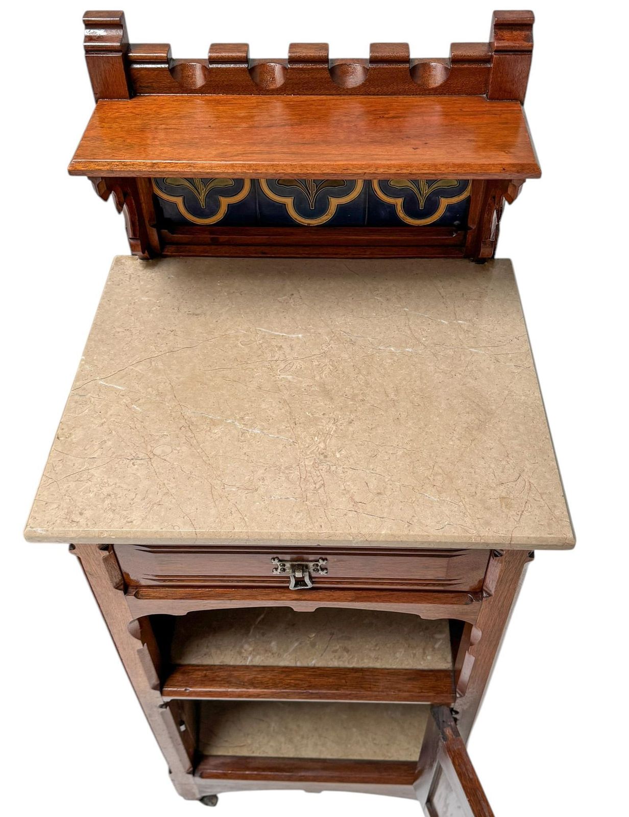 Two Arts & Crafts Nightstands By Gustave Serrurier Bovy, 1900s photo buy