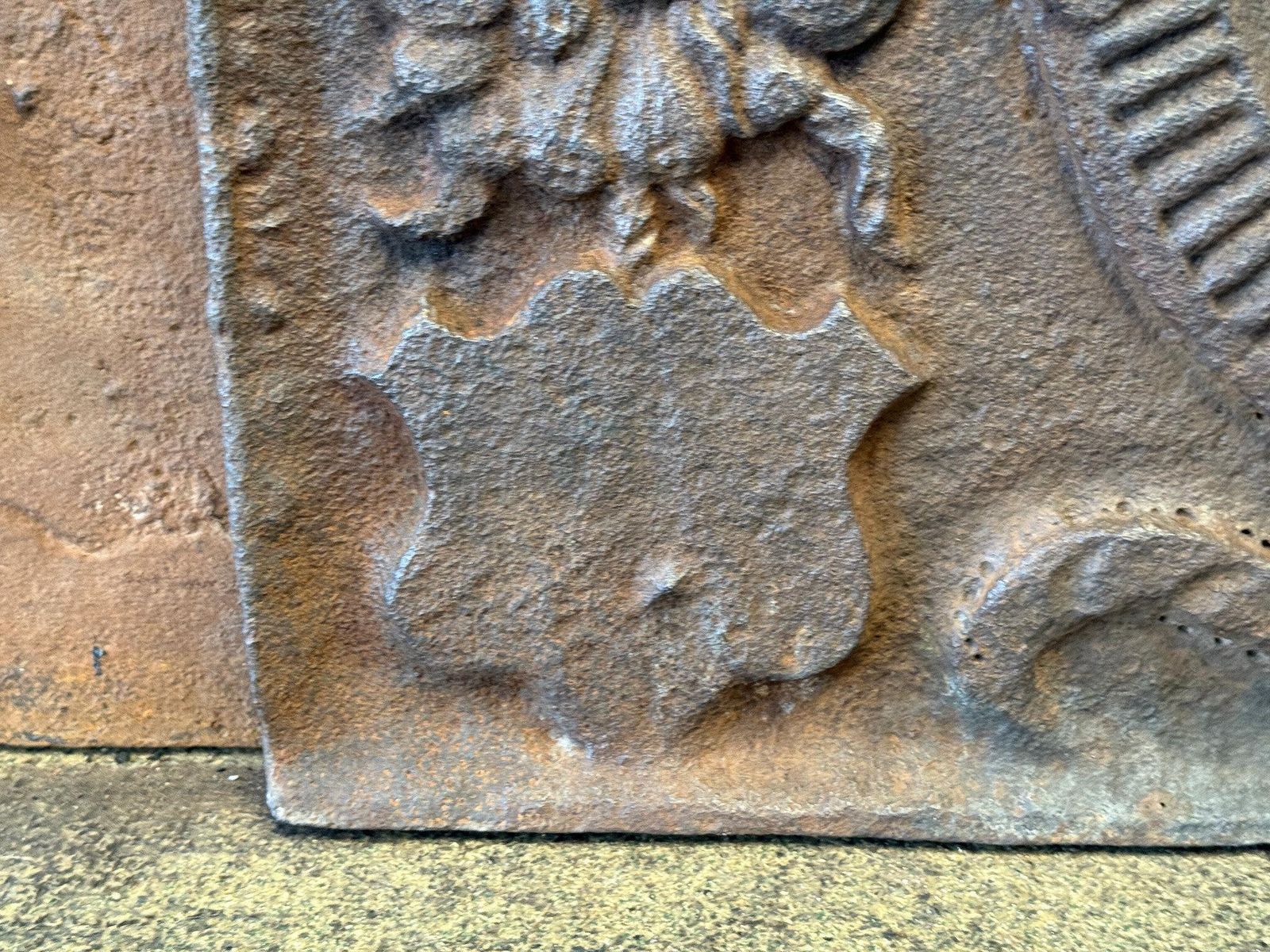 1127.0 French Louis XIII Period 'Arms Of France And Navarre' Fireback / Backsplash photo