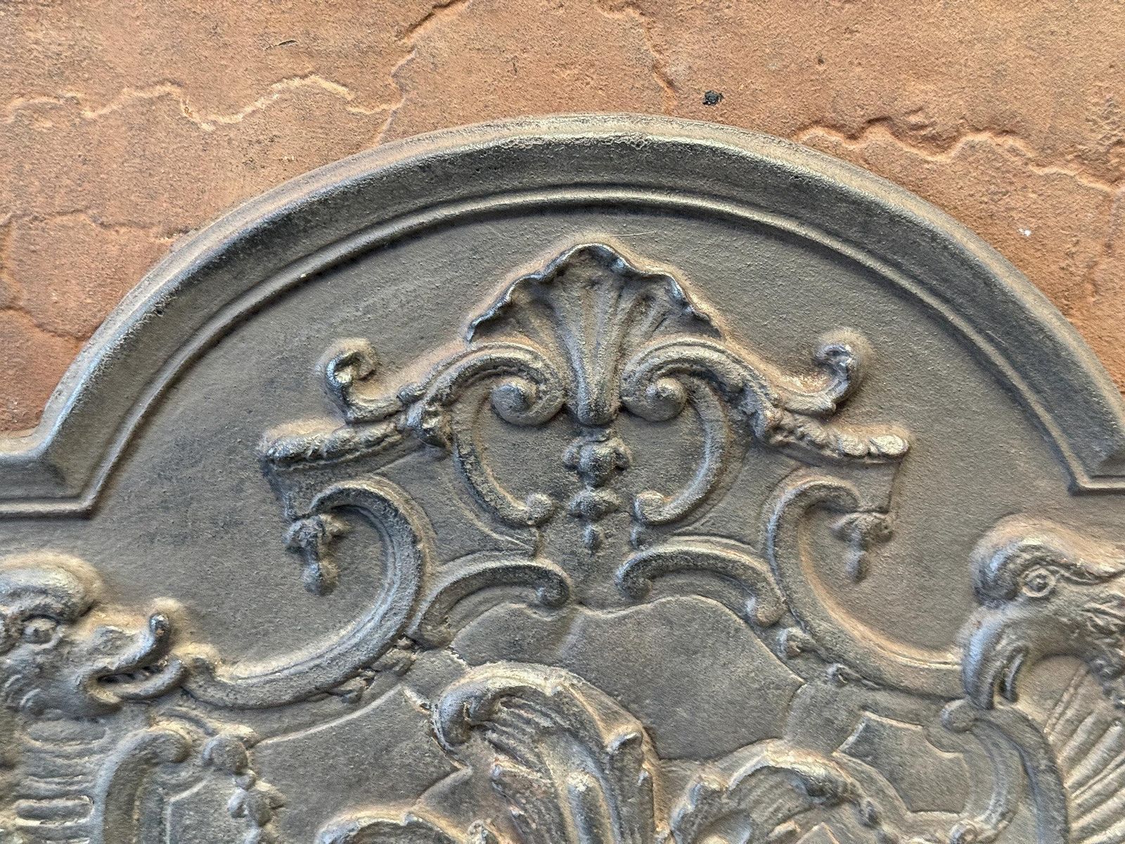 French Napoleon III Style Fireback / Backsplash, 20th Century photo buy