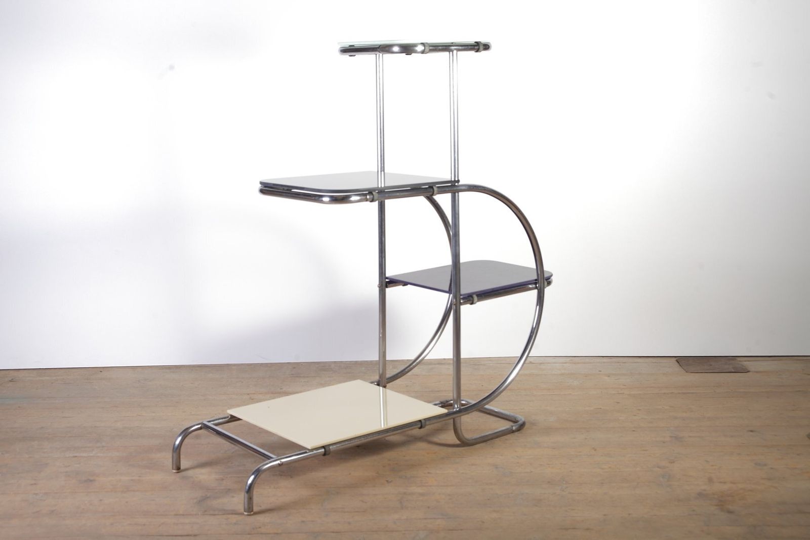 photo furniture Tubular Chrome Flower Stand By Hynek Gottwald, 1940s