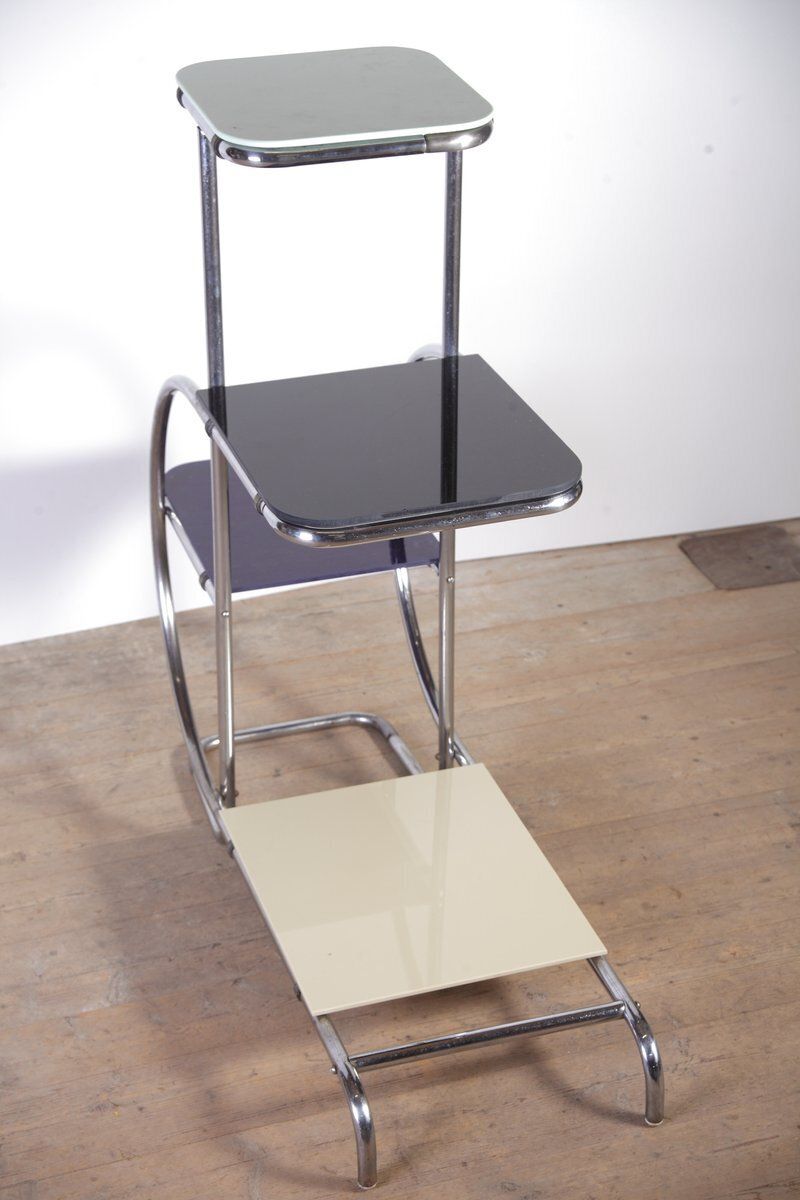 photo for sale Tubular Chrome Flower Stand By Hynek Gottwald, 1940s