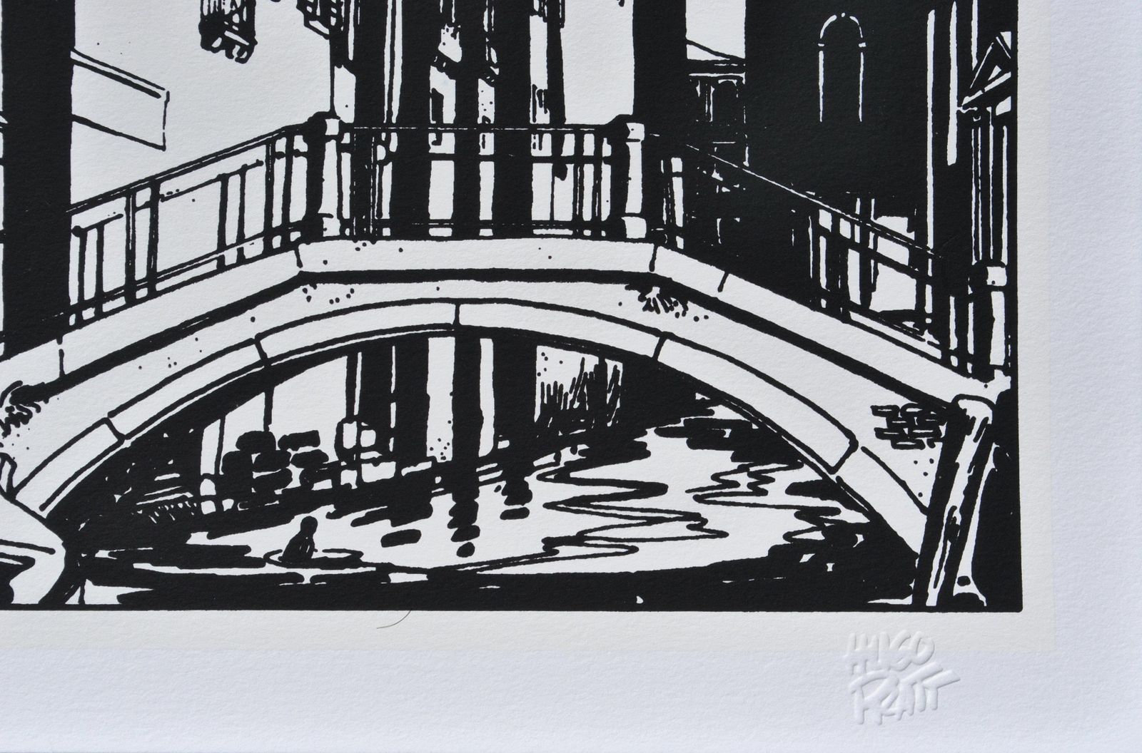 Hugo Prattcorto Maltese : Venice By Night  Large Original Screenprint Ltd /3002020 photo for sale