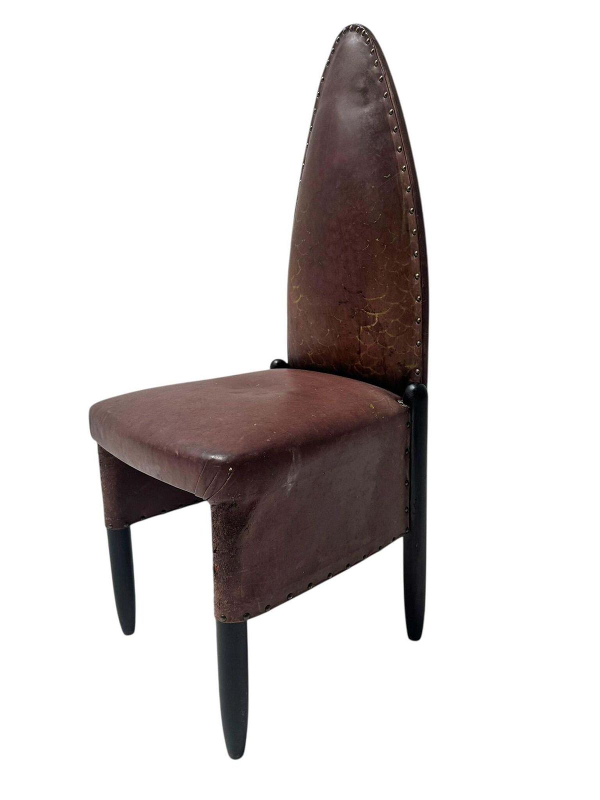 Art Deco Amsterdamse School High Back Side Chair By Michel De Klerk, 1916 photo for sale