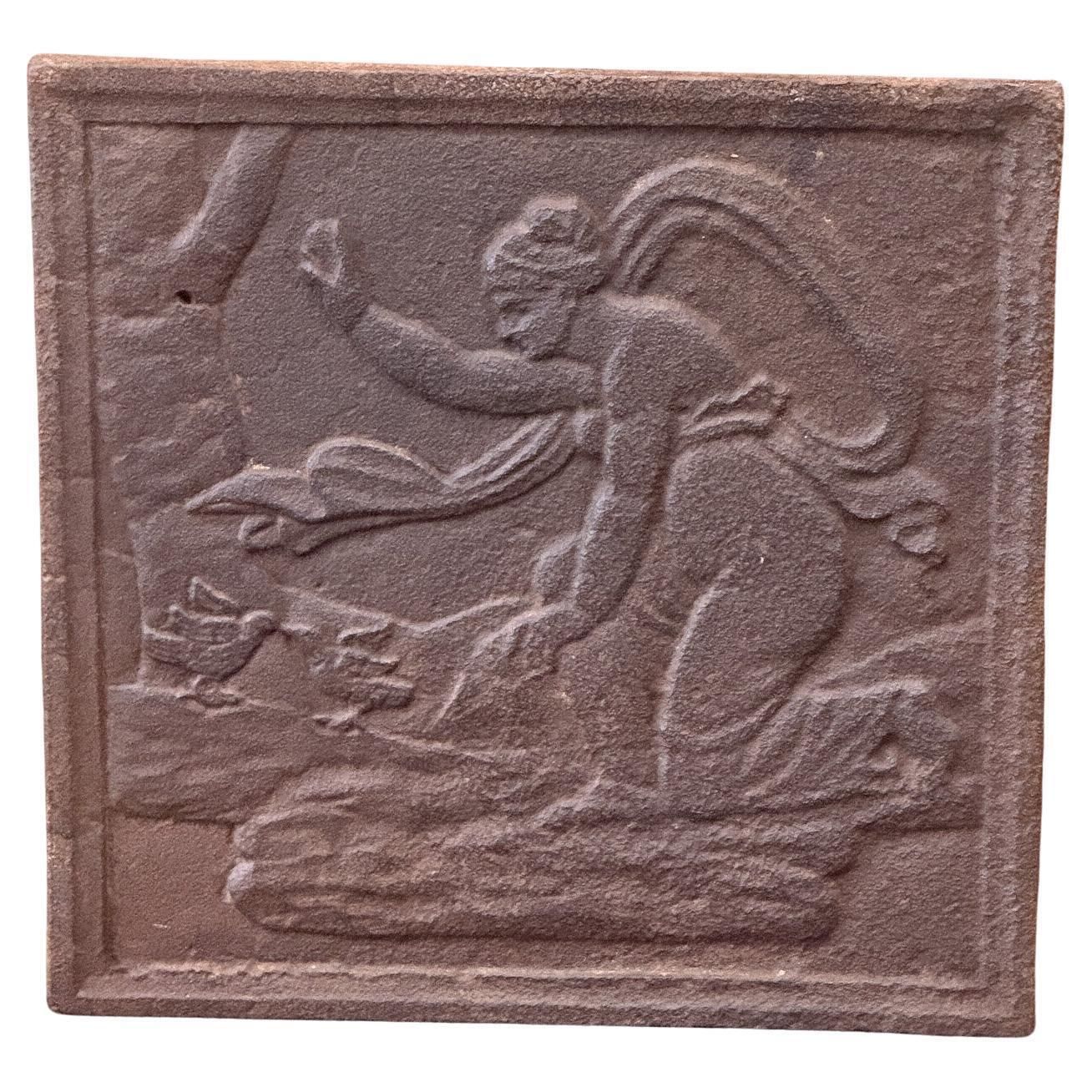 French 'Allegory Of Love' Fireback / Backsplash, 19th Century