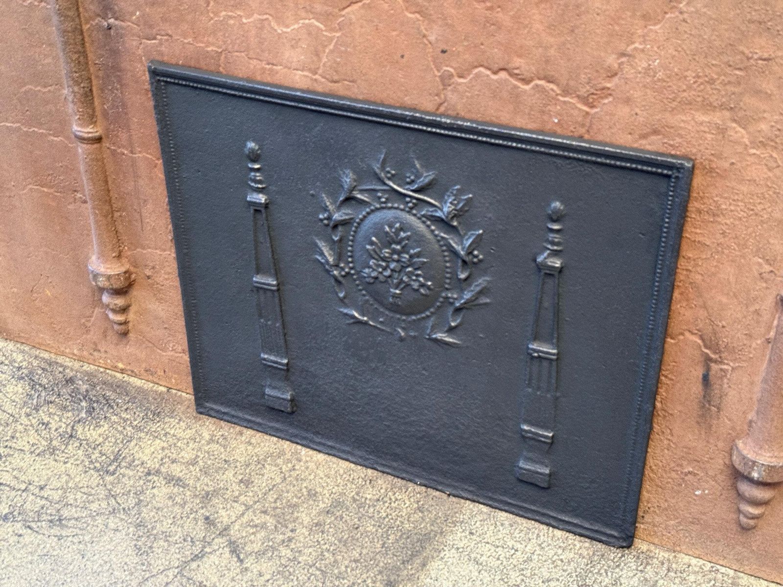 French Neoclassical Fireback / Backsplash, Early 19th Century Period photo 585.0