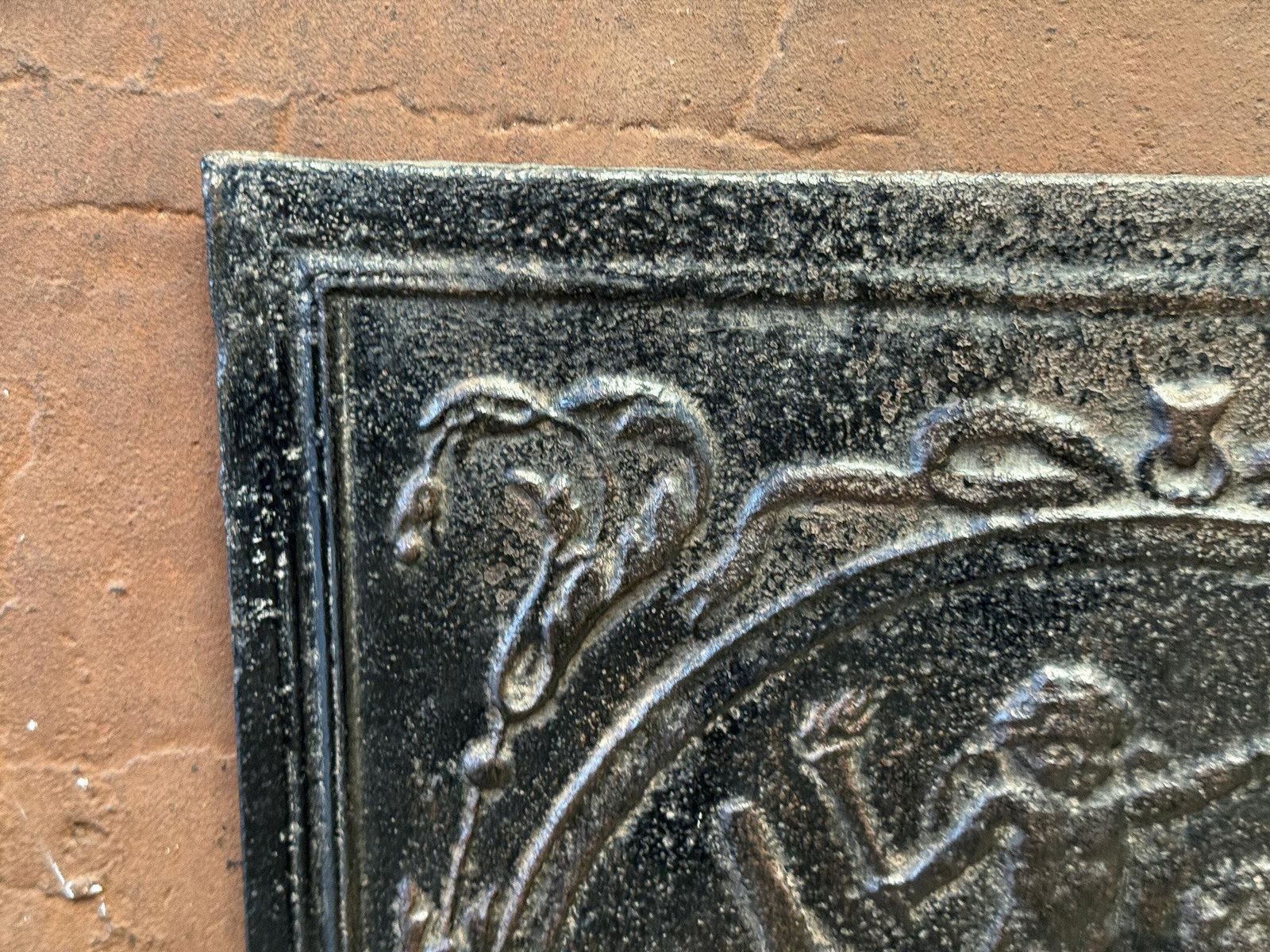 French 'Allegory Of Love' Fireback / Backsplash, 19th Century, Victorian Period photo Home Fixtures