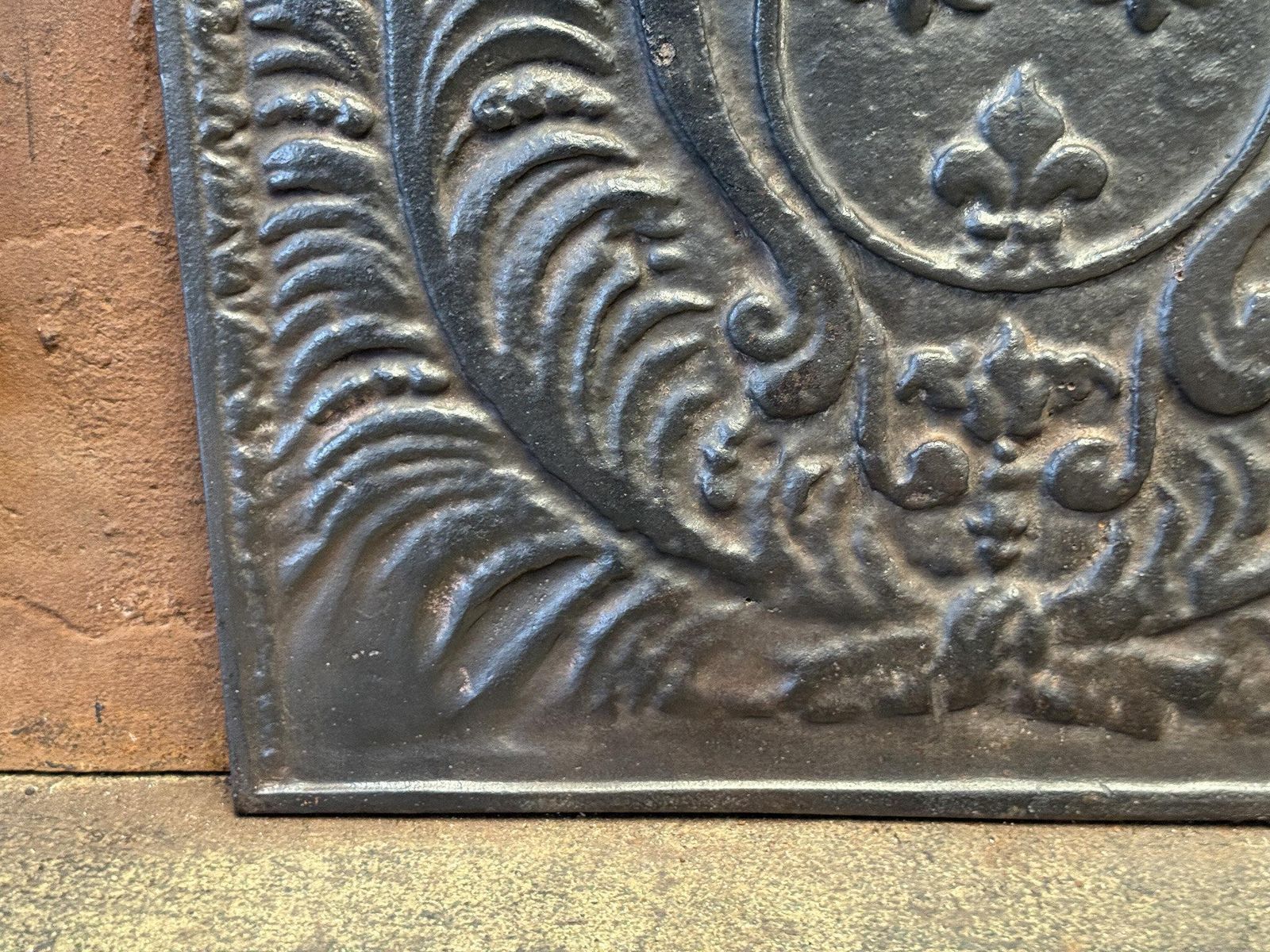 French Louis XV Style Arms Of France Fireback / Backsplash, 20th Century photo buy