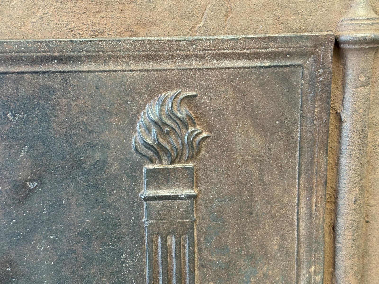 French 'Pillars Of Freedom' Fireback / Backsplash, Neoclassical Period, 19th C. photo 482.0