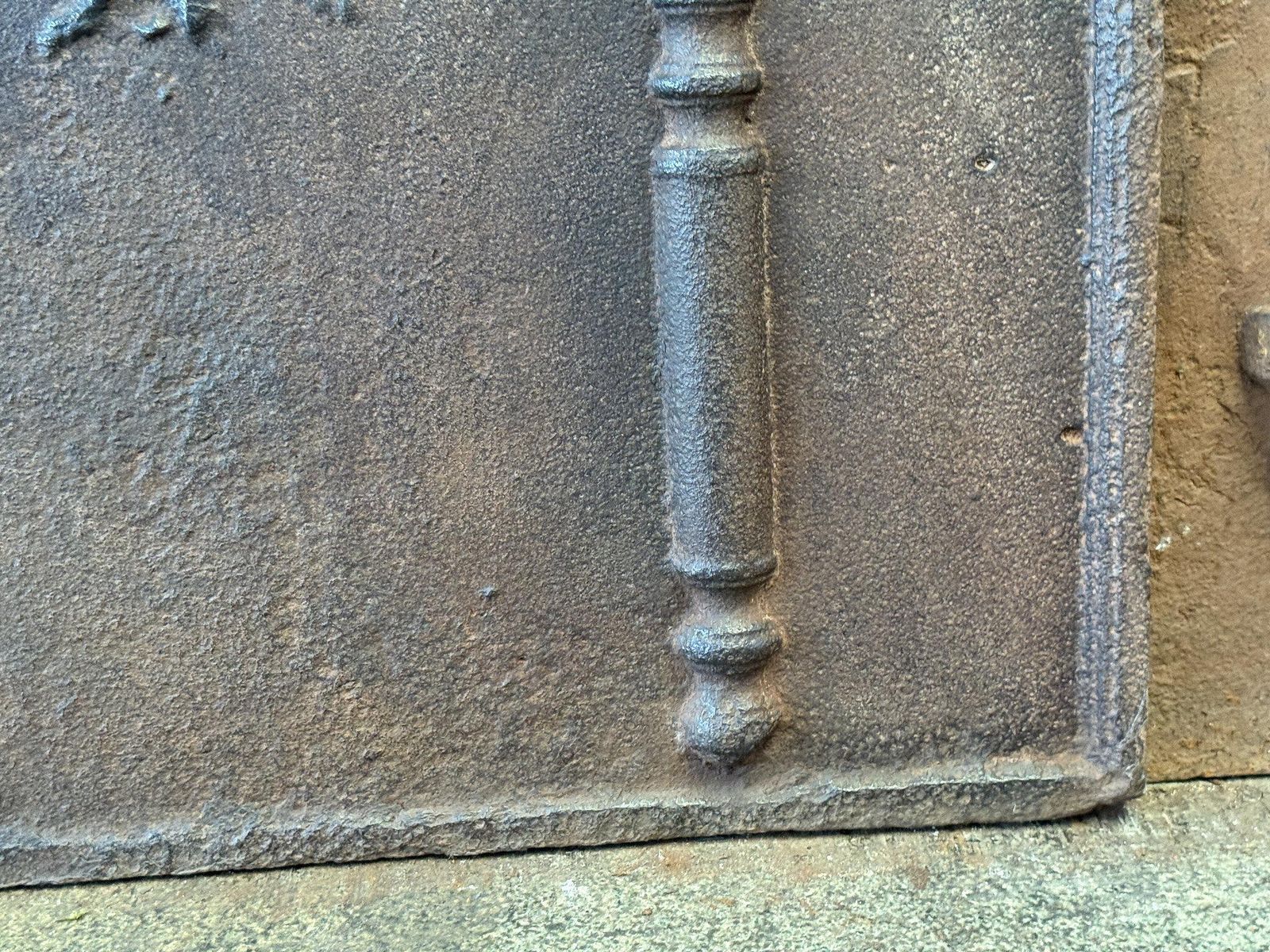 photo for sale French Louis XV Arms Of France Fireback / Backsplash, Dated 1779