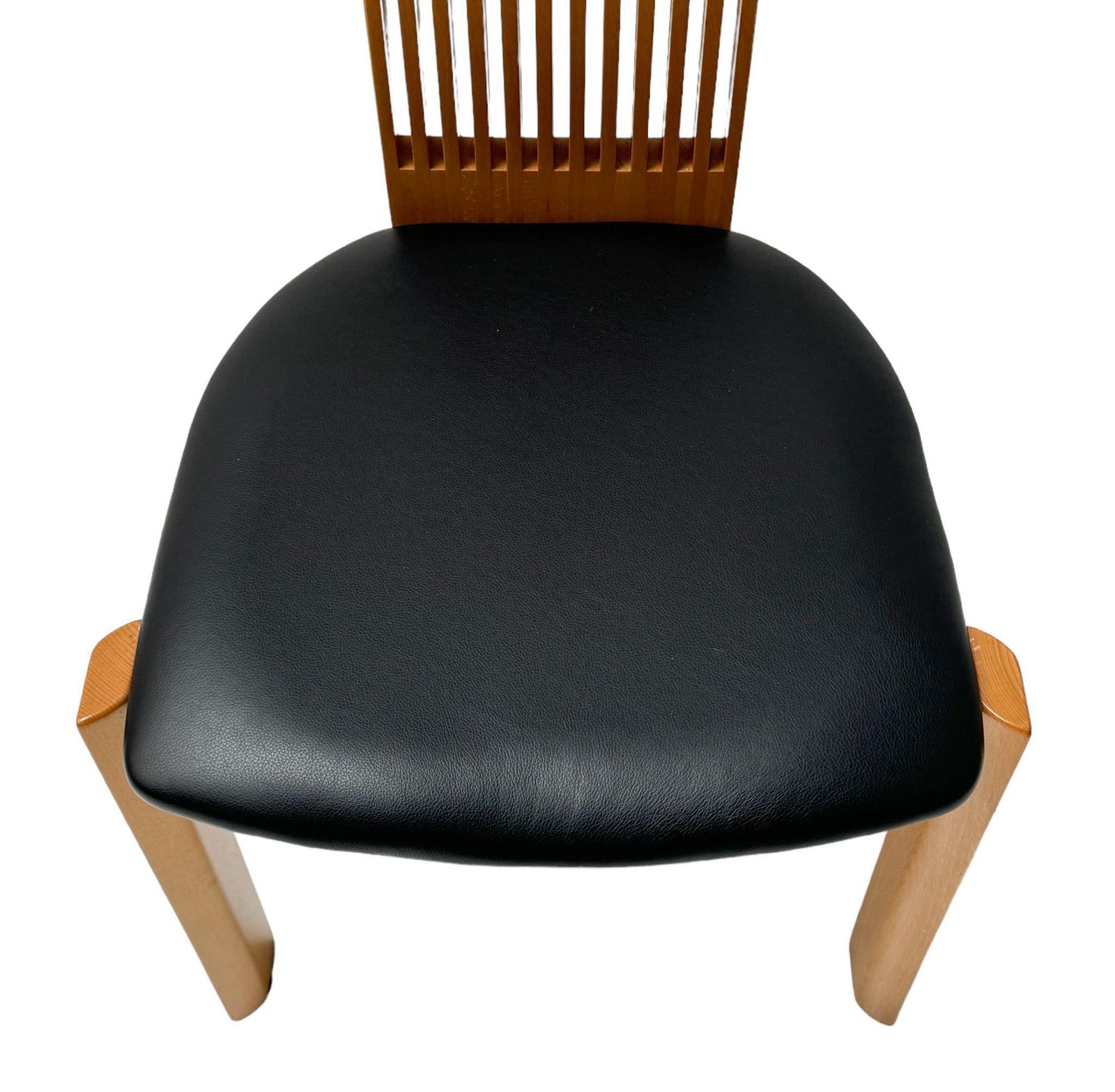 photo furniture Post Modern Slatted High Back Dining Room Chairs By Pietro Costantini, 1980s