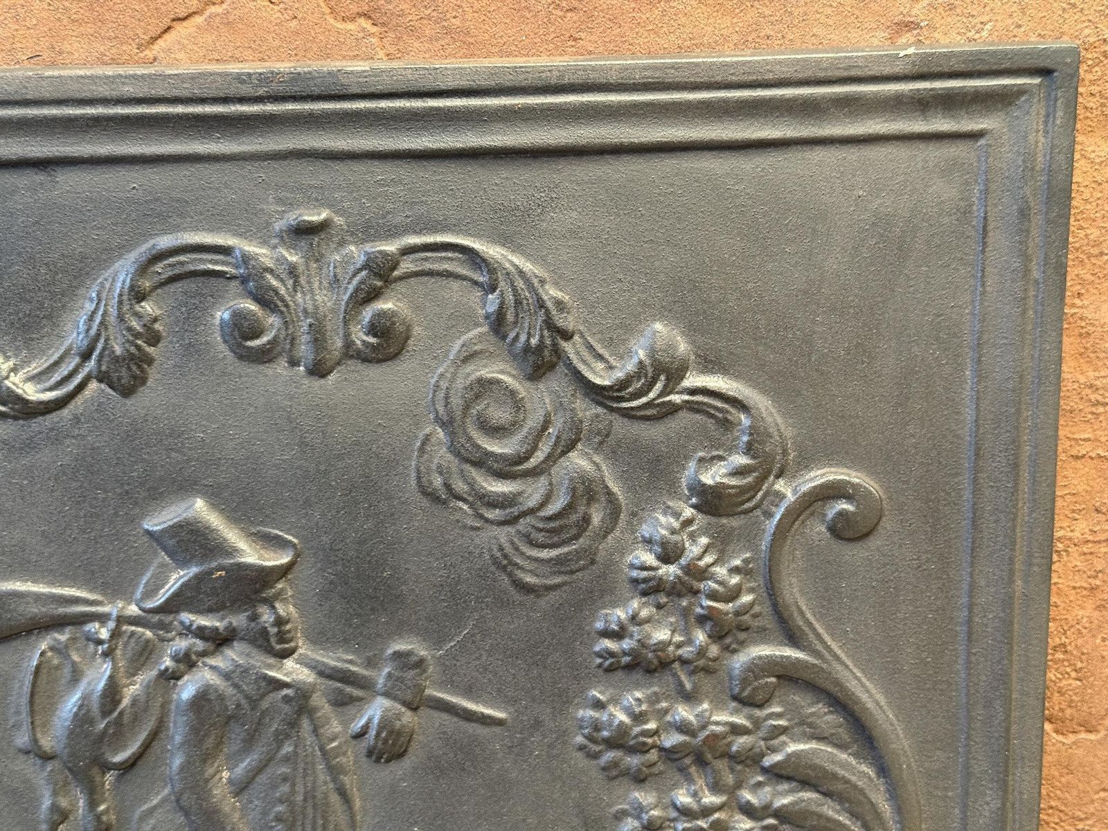 photo for sale French Napoleon III Style 'Hunter' Fireback / Backsplash, 20th Century