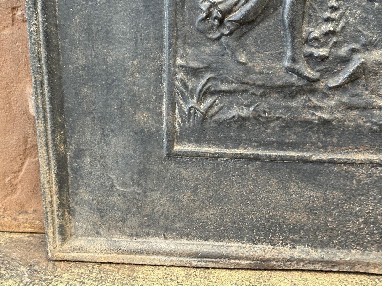 French Neoclassical 'Diana' Fireback / Backsplash, Early 19th Century Period photo 1127.0