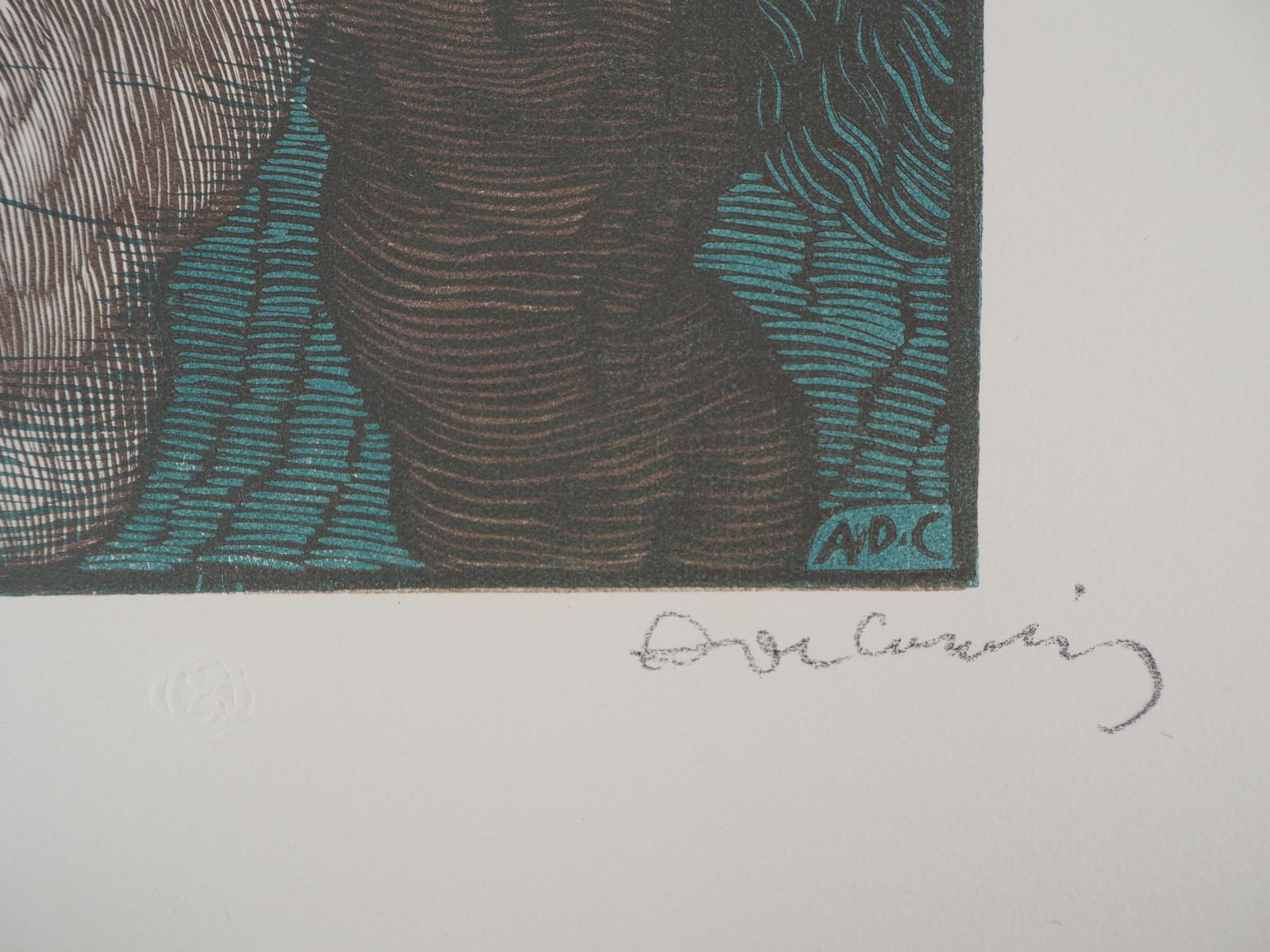 Adolpho De Carolishylas And The Nymphs   Original Wooodcut, Handsigned And Numbered / 1601925 photo 173.0