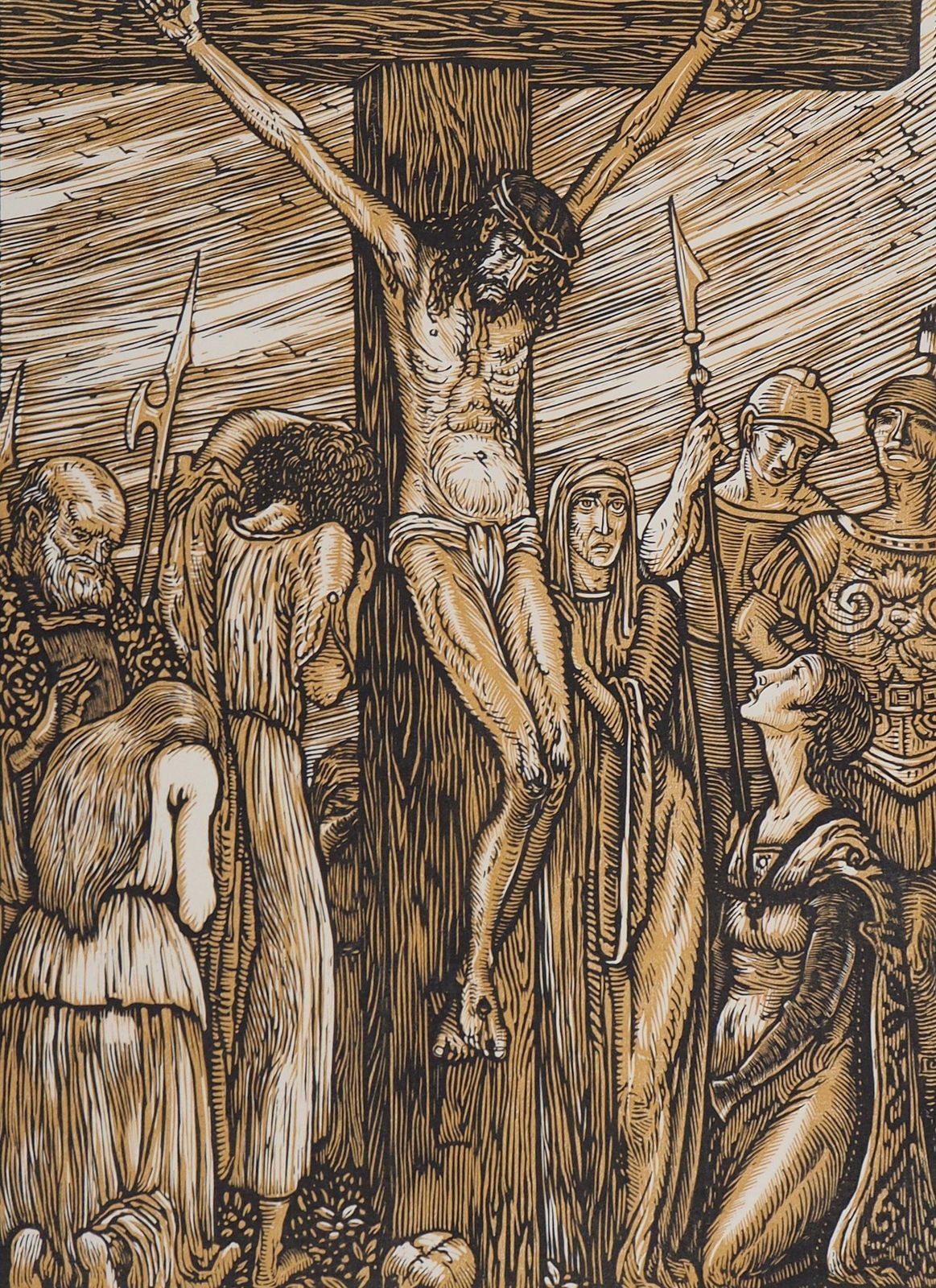 Louis Jou Crucifixion (Stabat Mater)   Original Wooodcut, Handsigned & Numbered1924 photo for sale