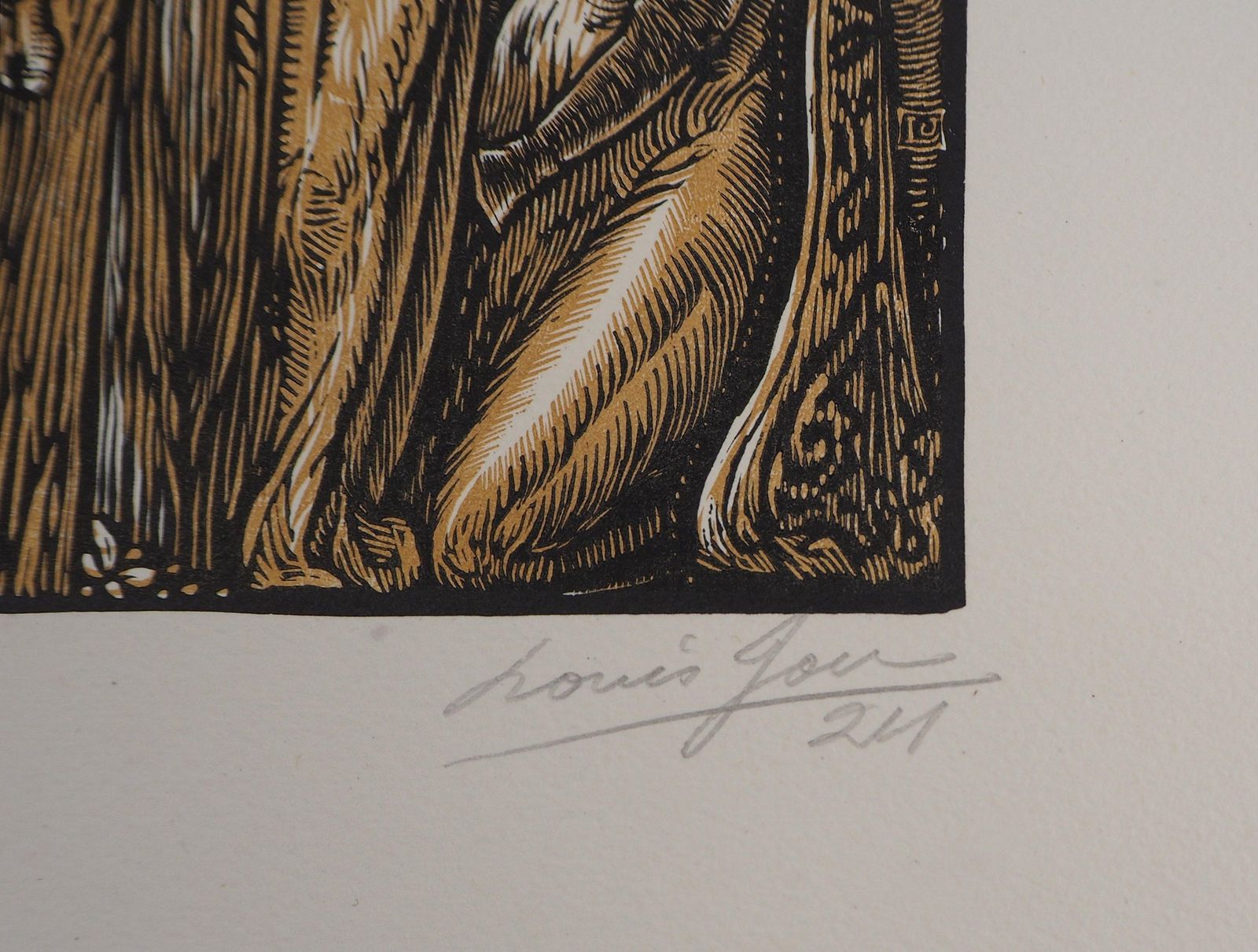 Louis Jou Crucifixion (Stabat Mater)   Original Wooodcut, Handsigned & Numbered1924 photo vinterior