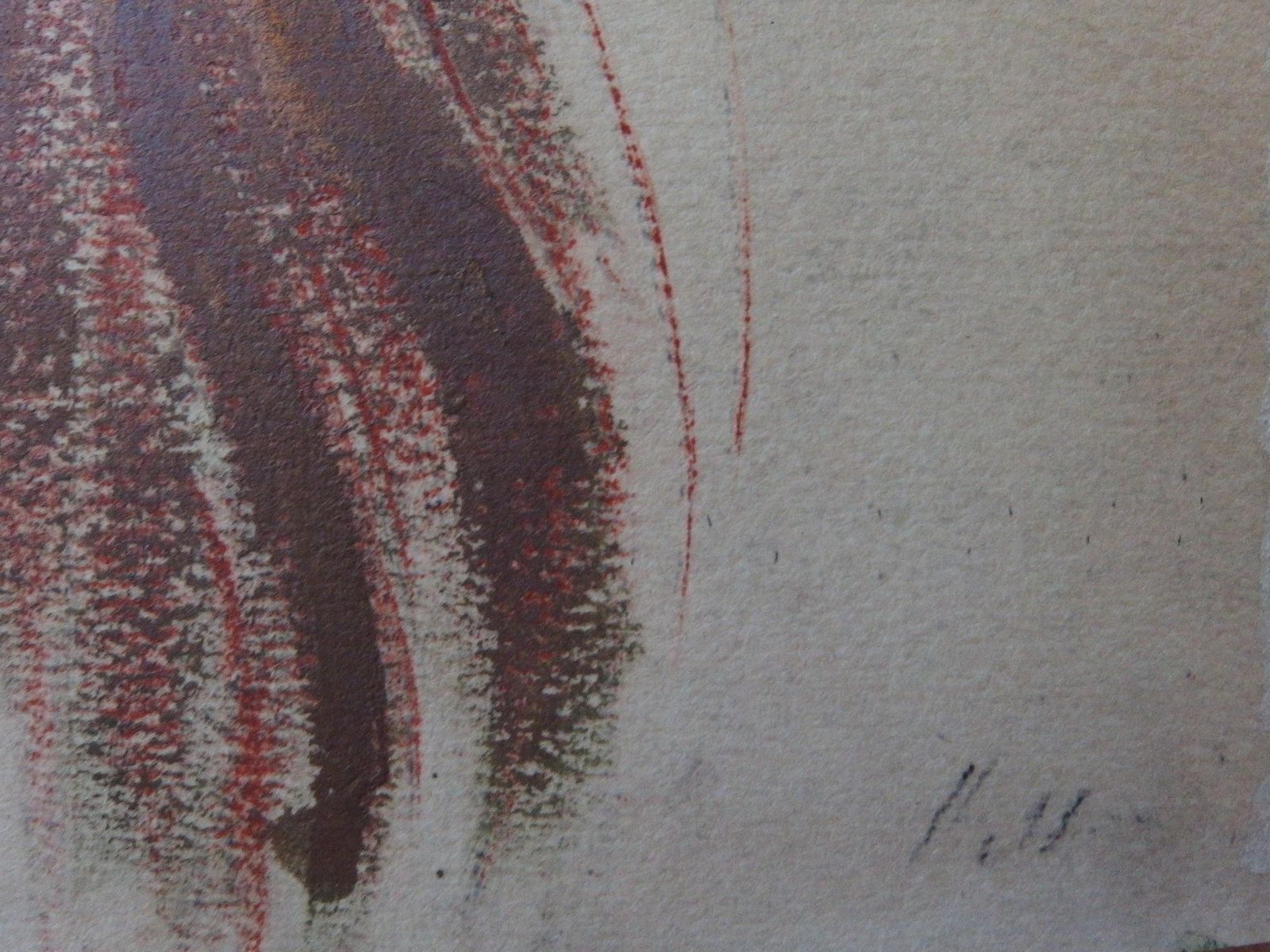 Paul César Helleushy Red Hair Woman   Lithograph1913 photo furniture